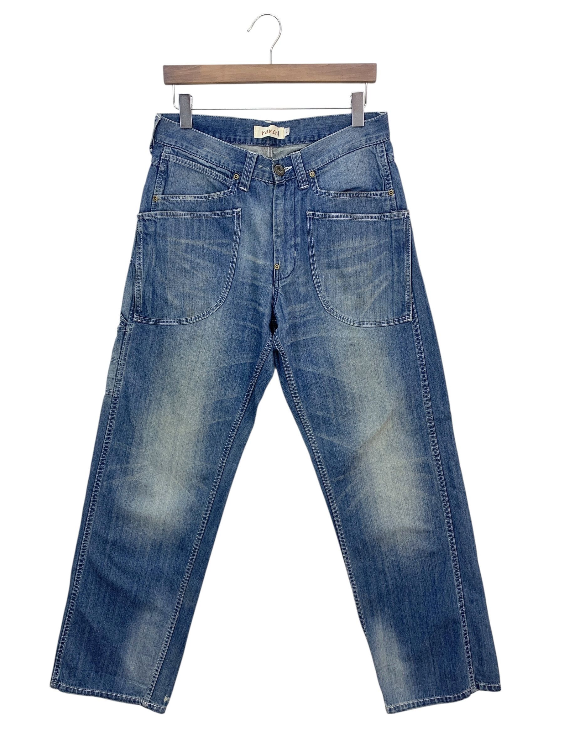 Japanese Brand Ranch Carpenter Workwear Dungarees Japanese Jeans Size 32 Size US 32 / EU 48 - 2 Thumbnail