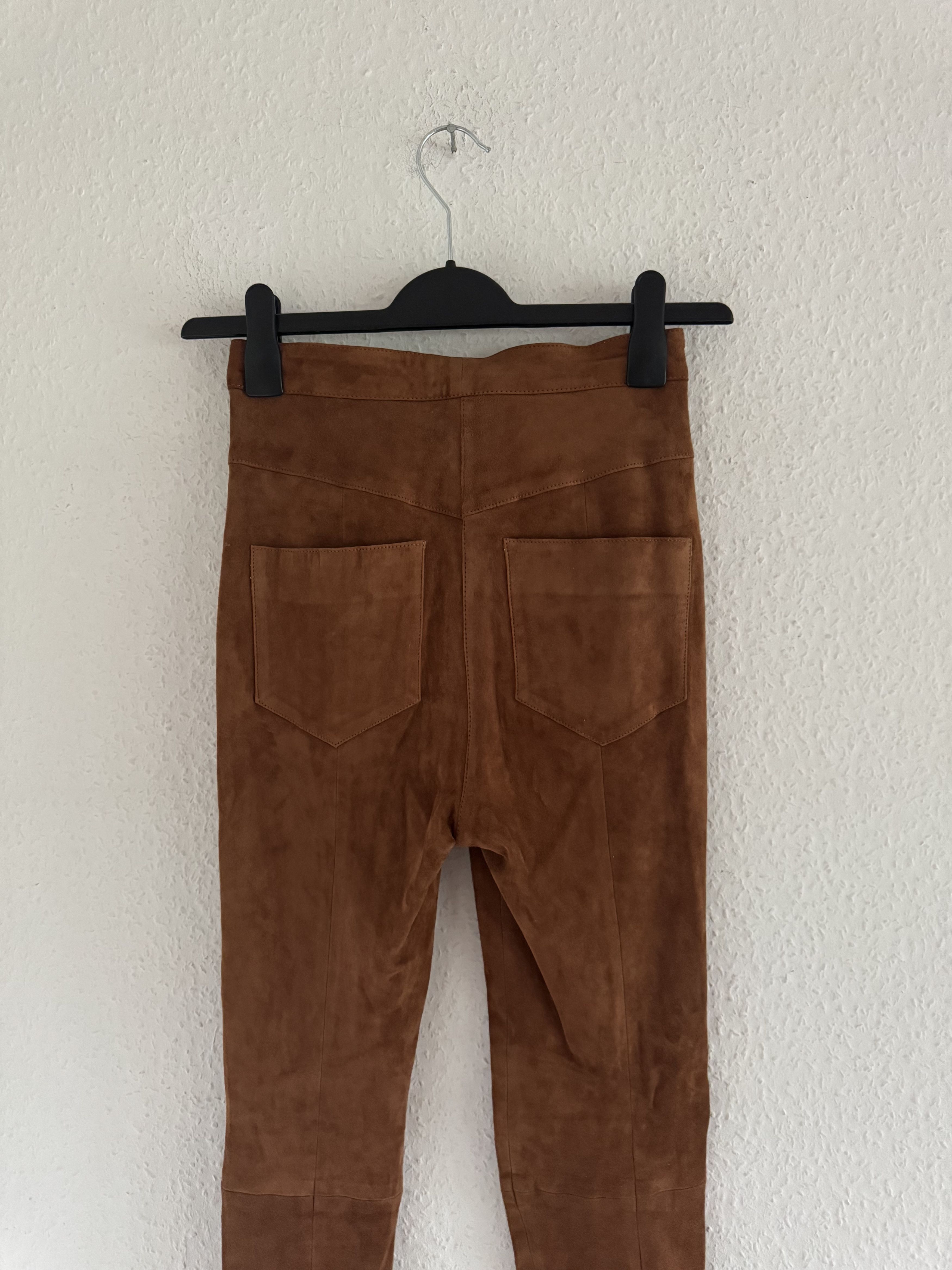 Balmain Suede High-Waist Trousers Size US 26 / EU 42 - 12 Thumbnail