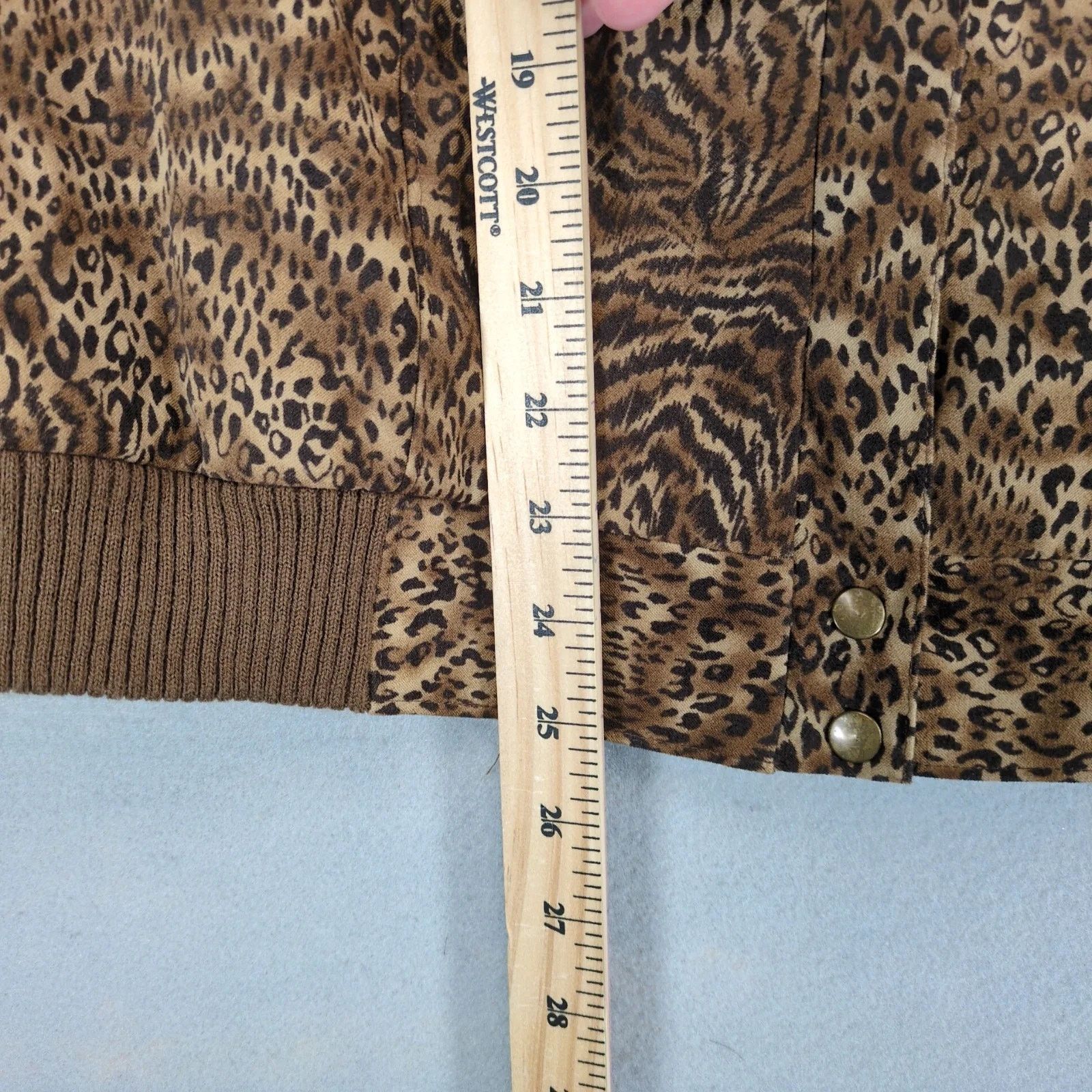 Norton Norton McNaughton Stretch Animal Print Full-Zip Jacket 16W Size XXL / US 16-18 / IT 52-54 - 7 Thumbnail