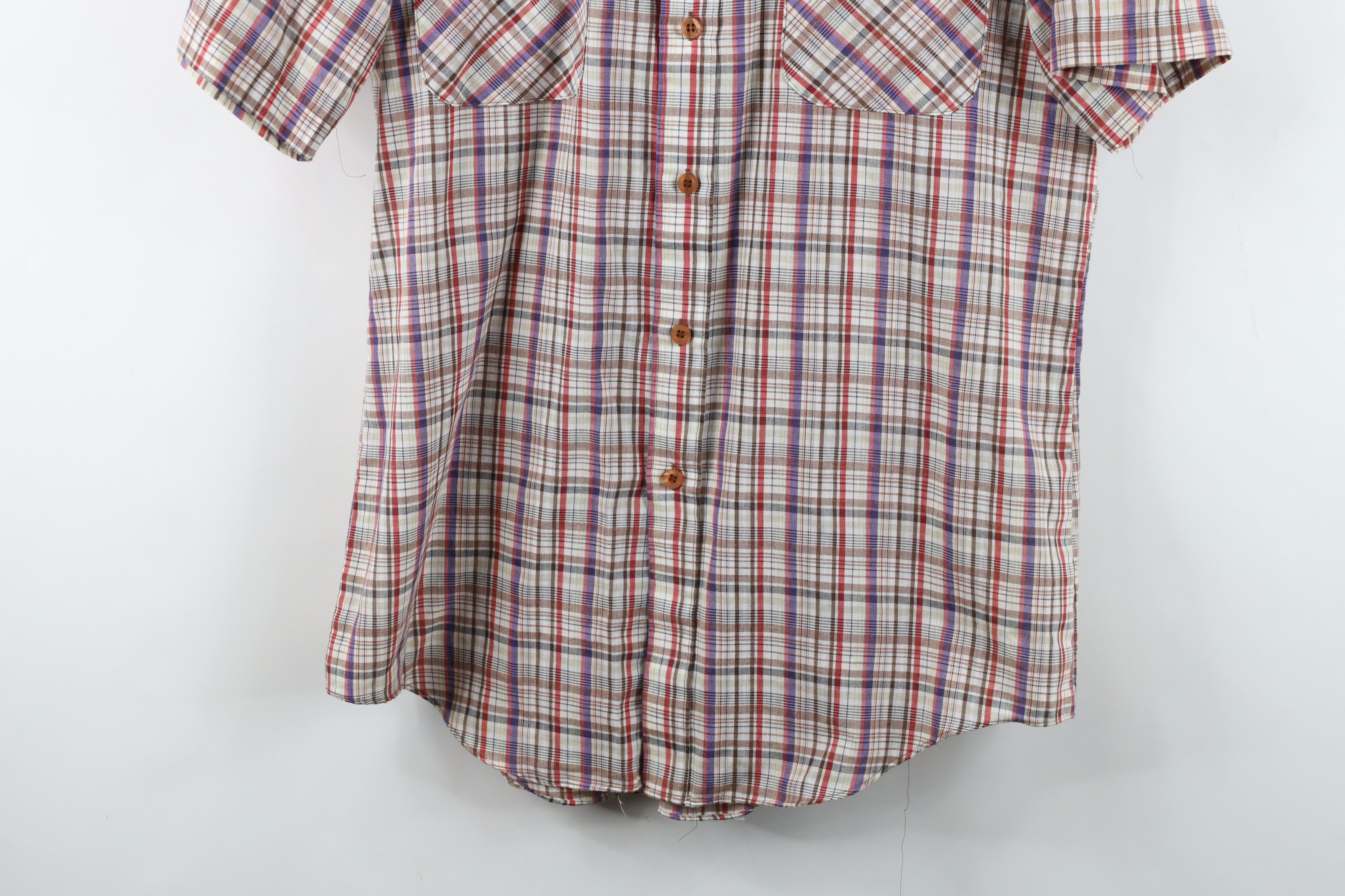 Vintage Vintage 70s Streetwear Short Sleeve Collared Button Shirt Size US M / EU 48-50 / 2 - 3 Thumbnail