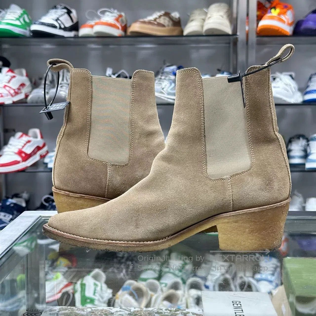 Amiri amiri suede chelsea boots with rubber sole. Size US 8 / EU 41 - 5 Thumbnail