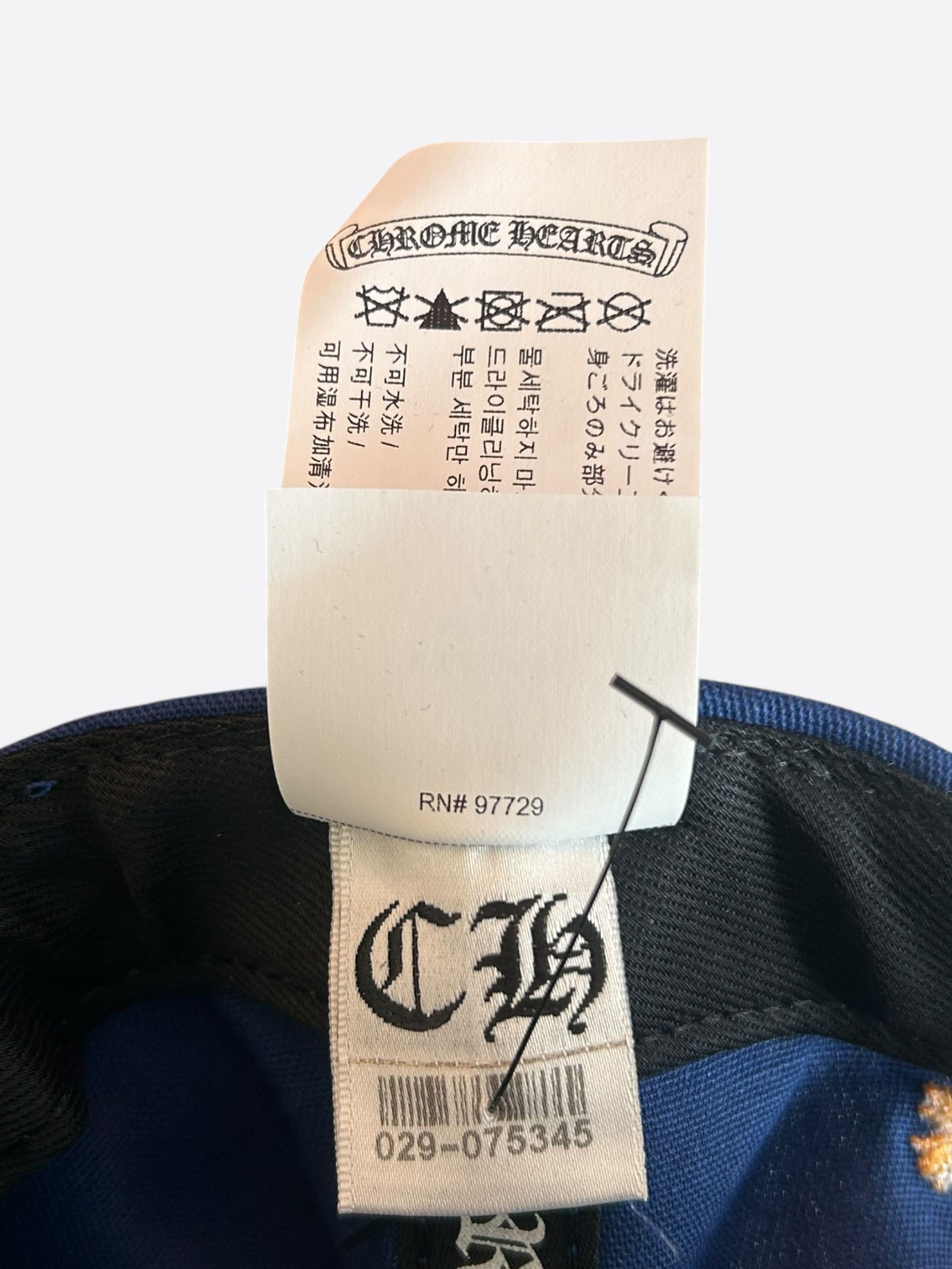 Chrome Hearts Chrome Hearts Blue & Orange CH Logo Hat Size ONE SIZE - 8 Thumbnail