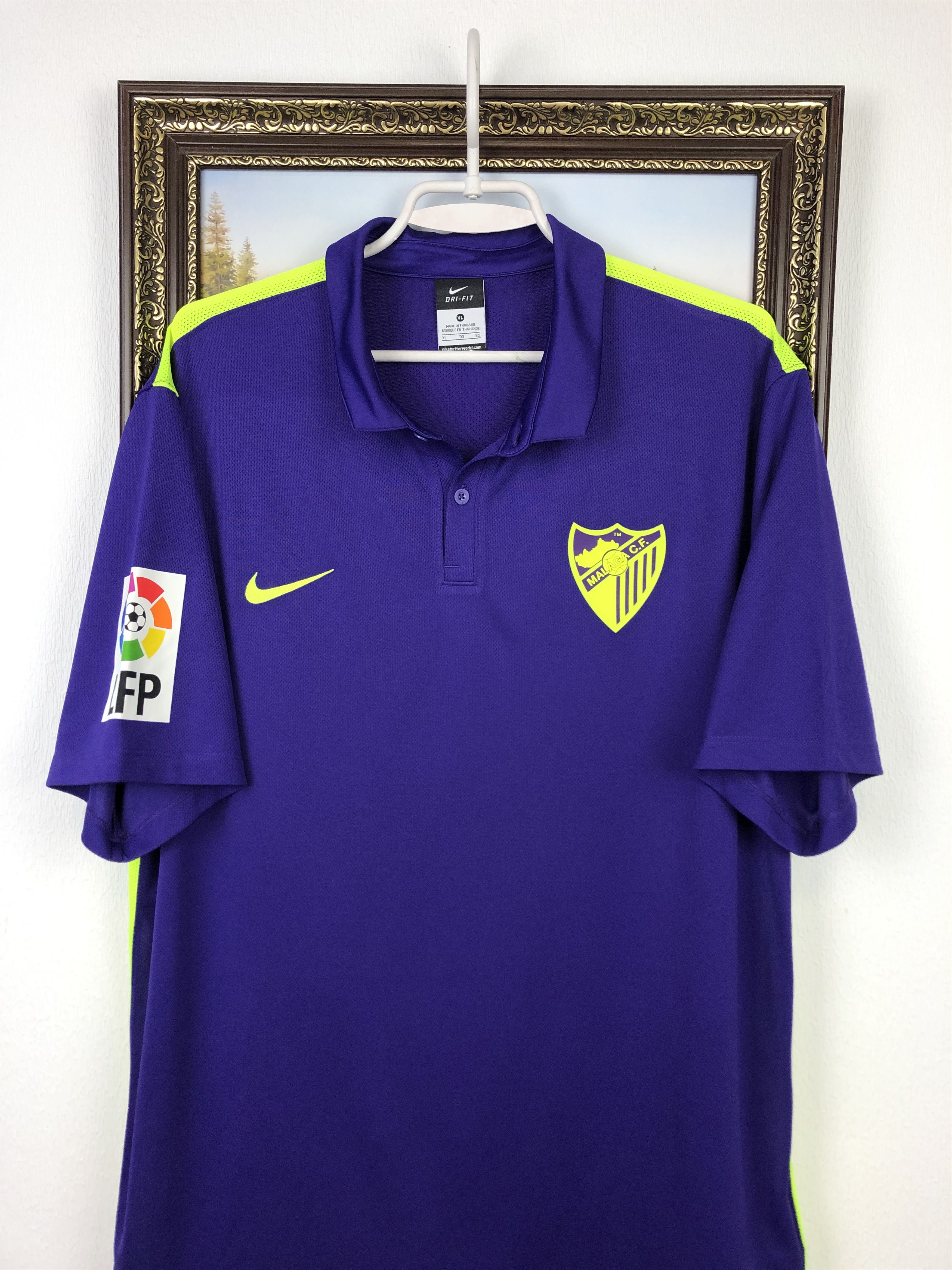 Nike Malaga Away football shirt 2015 Soccer Nike Jersey Camiseta Size US XL / EU 56 / 4 - 2 Thumbnail