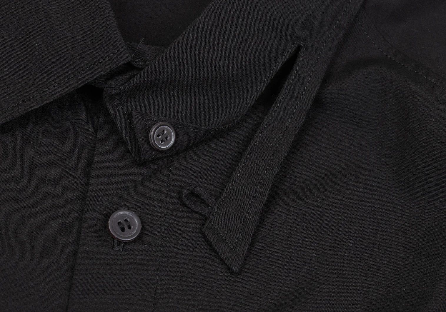 Yohji Yamamoto Yohji Yamamoto Asymmetrical Collar Shirt Black Size US M / EU 48-50 / 2 - 4 Thumbnail