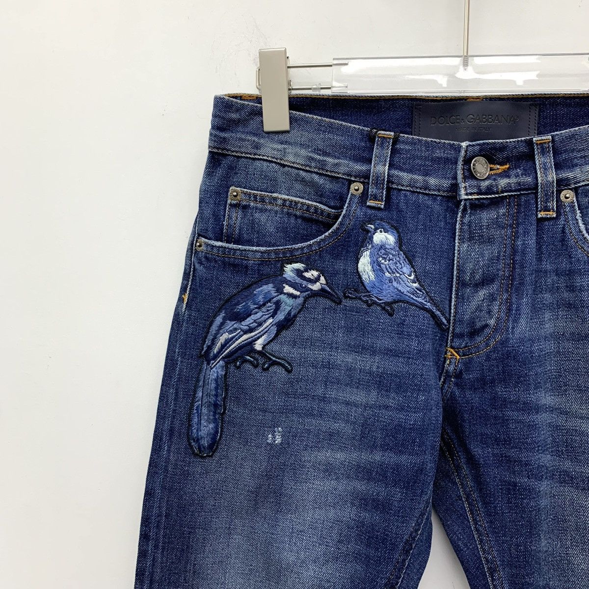 Dolce & Gabbana Dolce & Gabbana Blue Distressed Denim Casual Pants K26WX Size US 30 / EU 46 - 3 Thumbnail