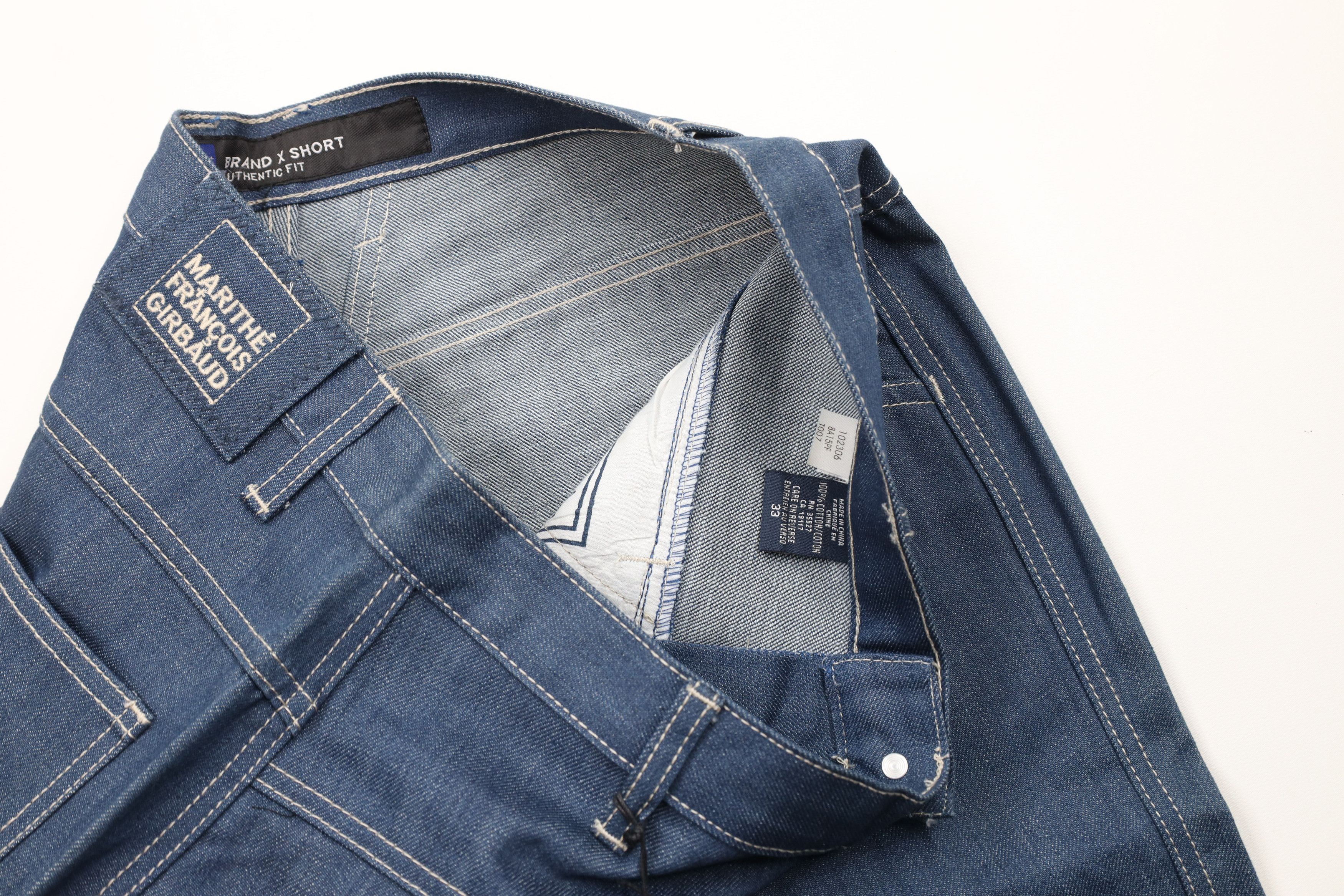 Marithe + Francois Girbaud × Vintage NOS Vintage 90s Marithe Francois Girbaud Denim Jean Shorts Size US 33 - 6 Thumbnail