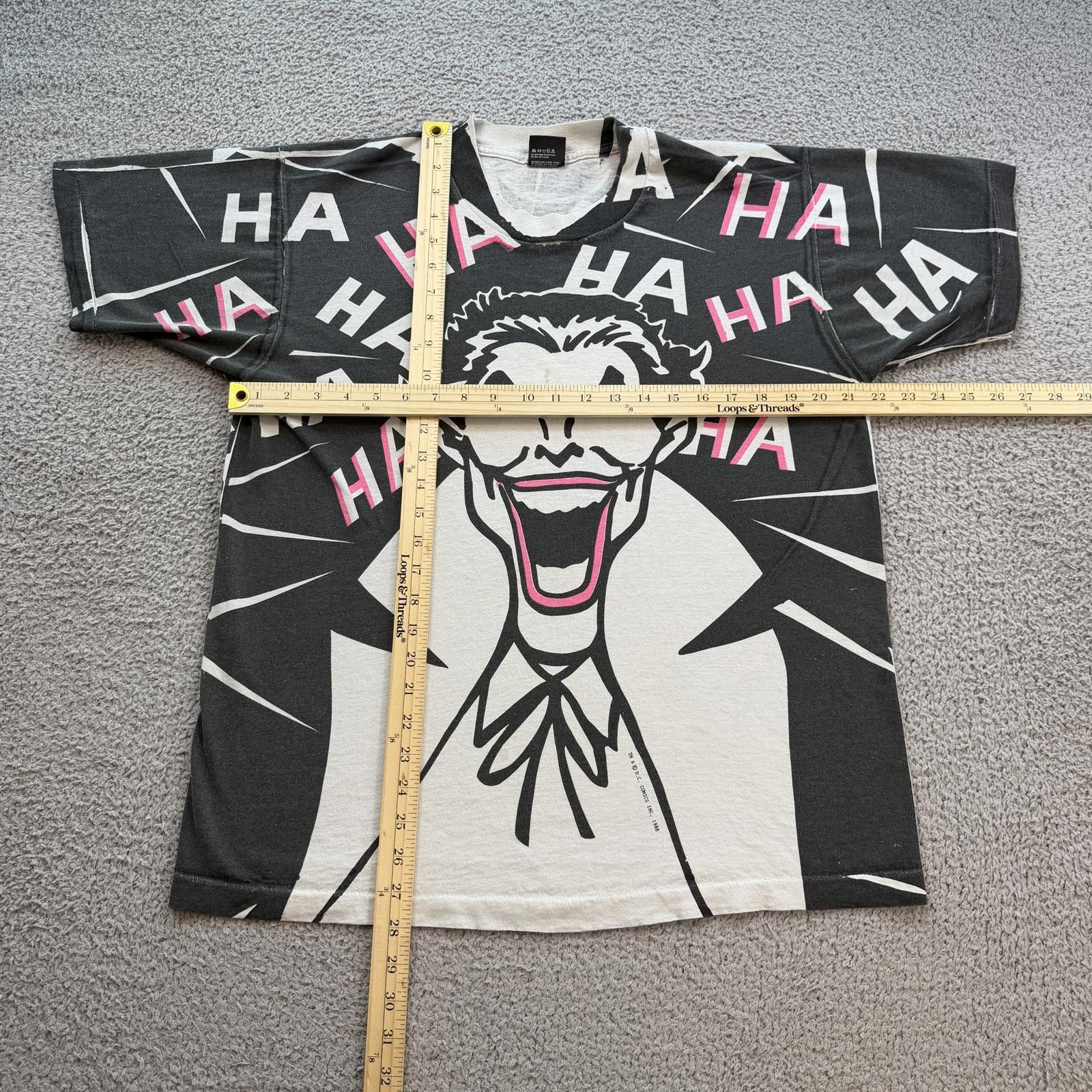Other Vintage 1998 DC Comics Joker All Over Print T Shirt XL USA Size US XL / EU 56 / 4 - 3 Thumbnail