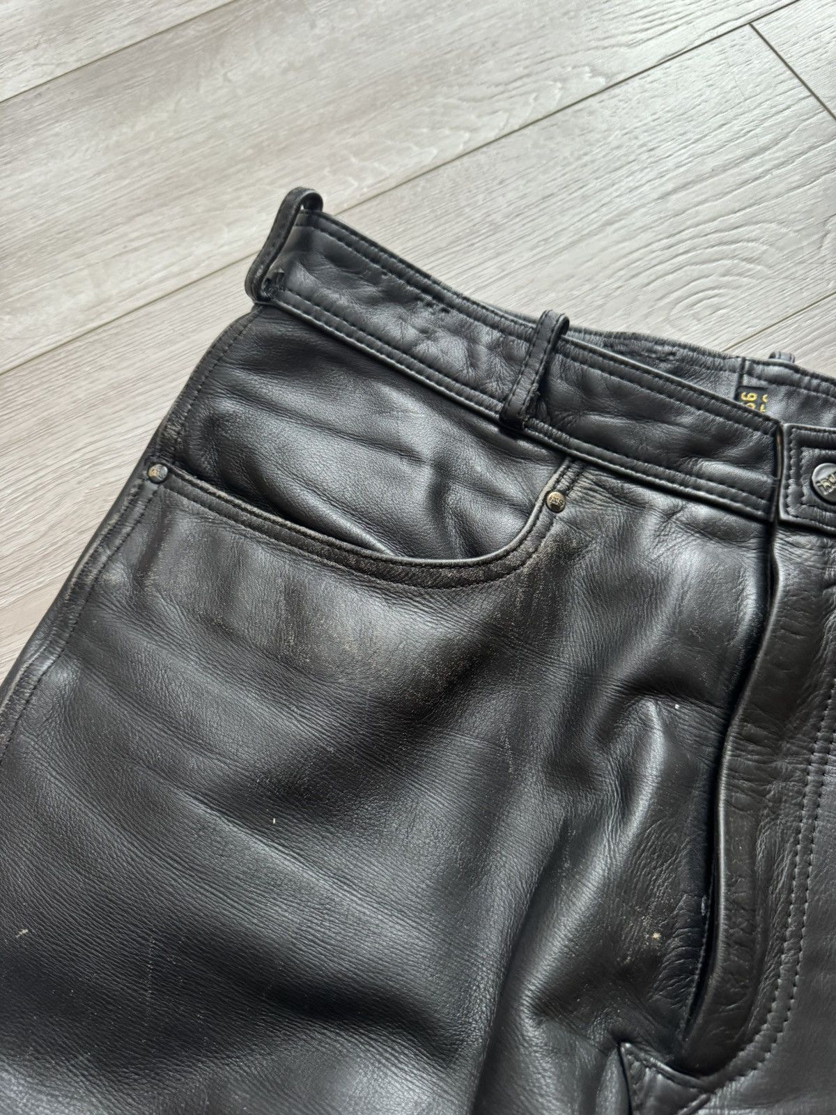 Leather Vintage IXS Leather Pants Black Riding Y2K Archival Size US 34 / EU 50 - 5 Thumbnail