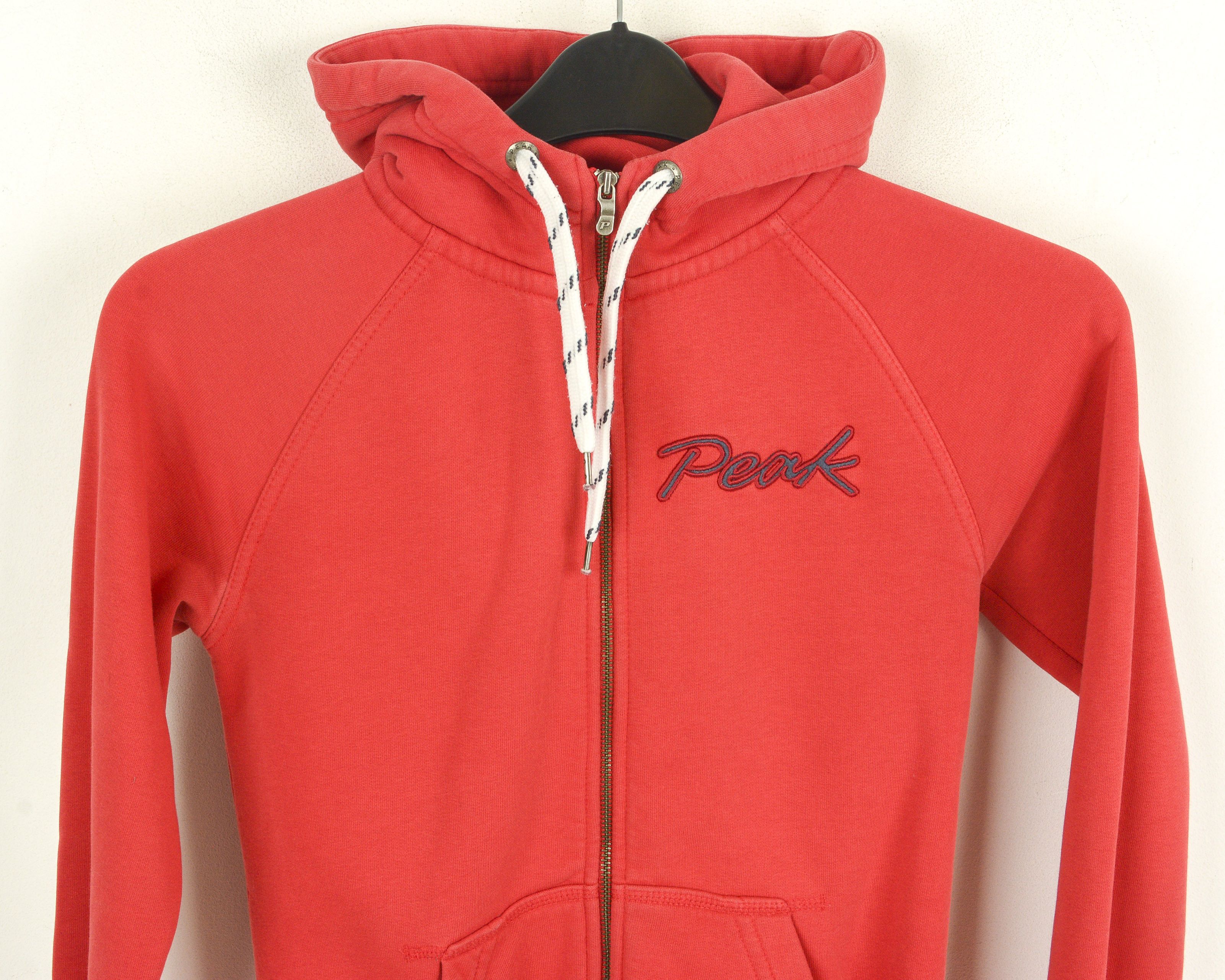Peak Performance W SW Womens XS Hoodie Jumper Jacket Sweatshirt Red Zip Up Size XS / US 0-2 / IT 36-38 - 2 Thumbnail