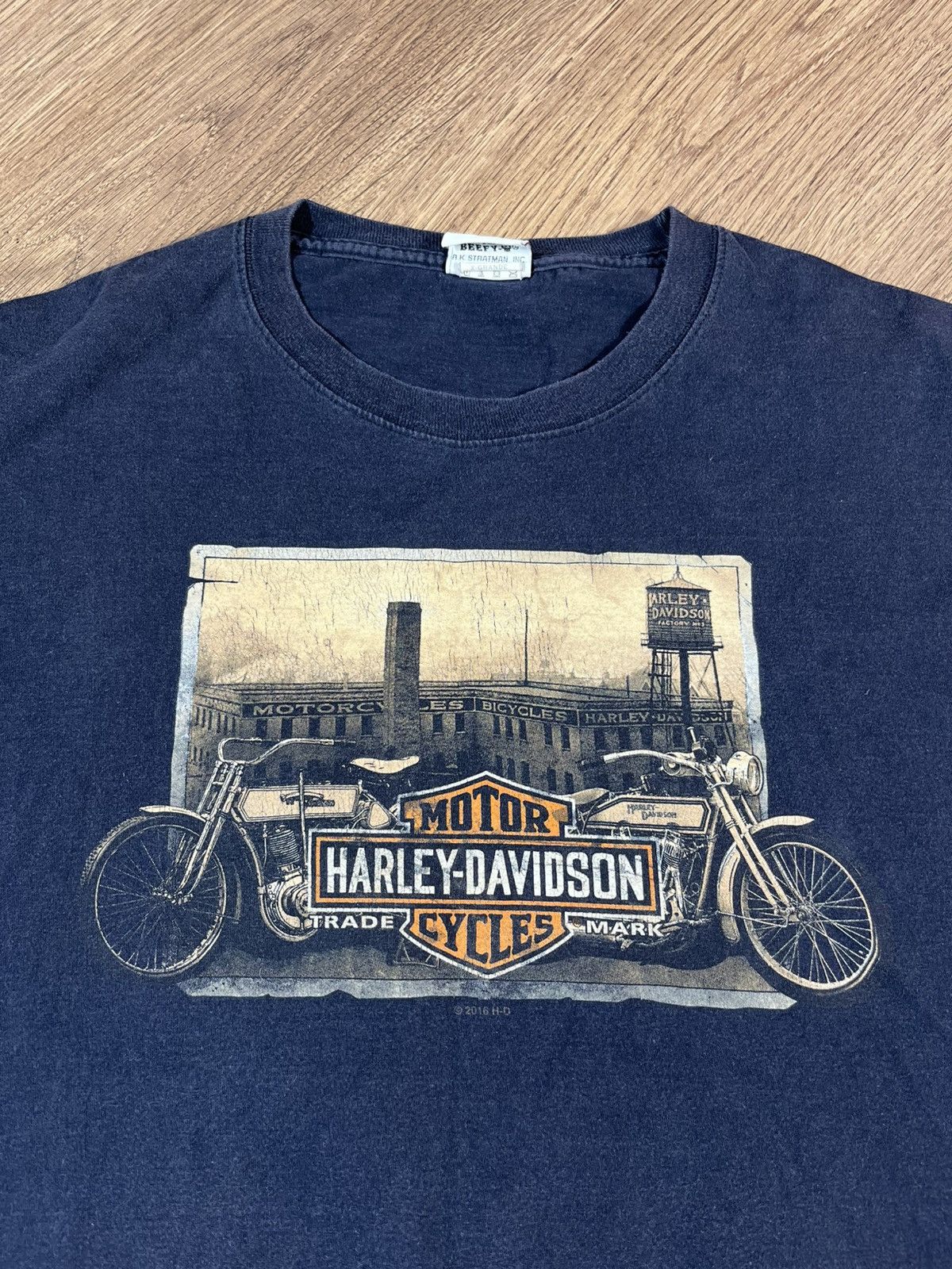 Vintage Harley Davidson Vintage T Shirt Germany Size US XL / EU 56 / 4 - 3 Thumbnail