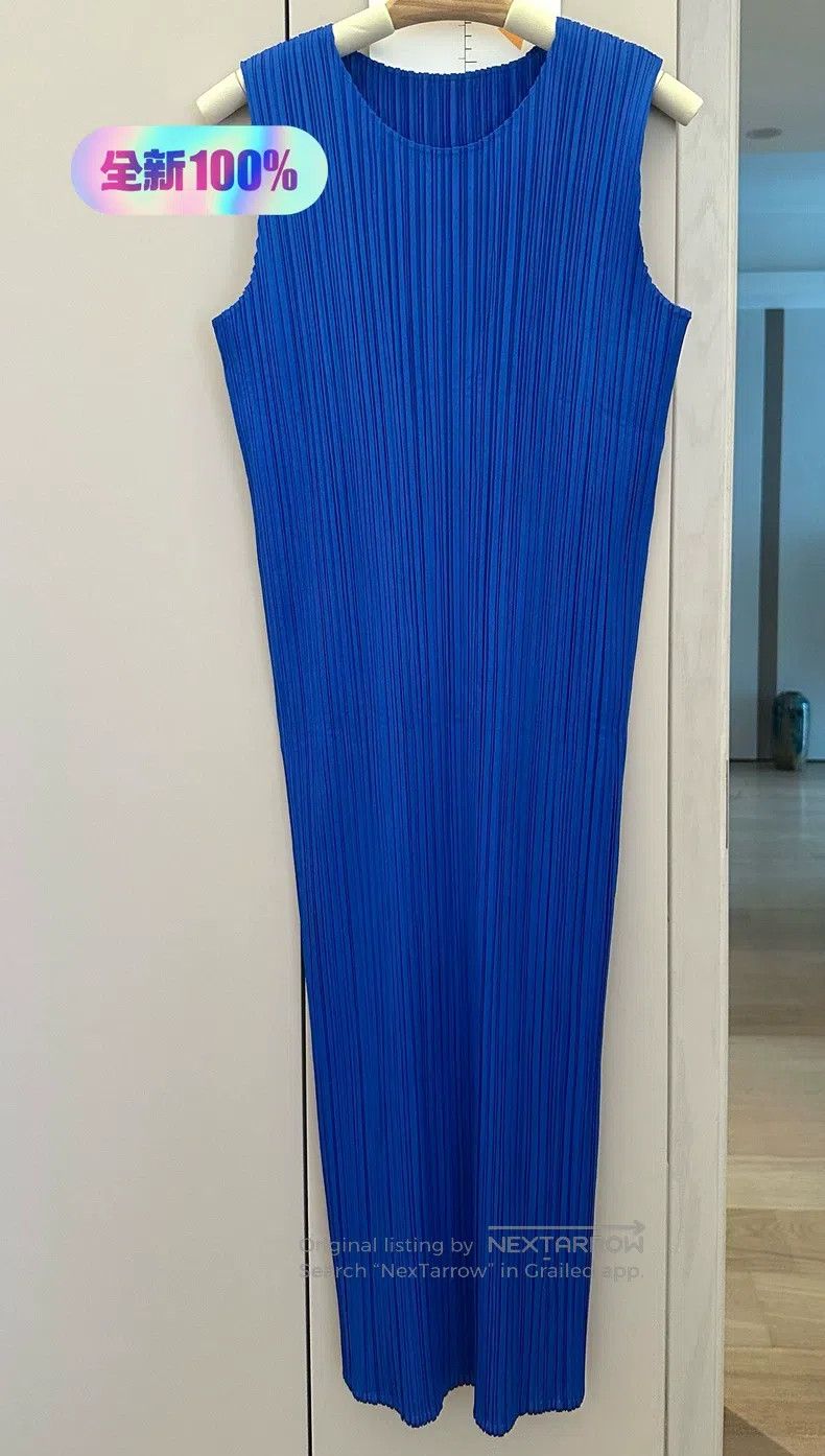 Issey Miyake Issey Miyake size:one size Blue Dress Size XXS / US 00 / IT 34 - 2 Thumbnail