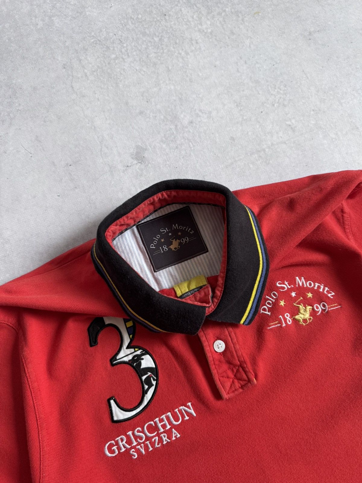 Vintage Vintage St.Moritz 1899 Switzerland 3 Style Unisex Polo Y2K Size US M / EU 48-50 / 2 - 6 Thumbnail