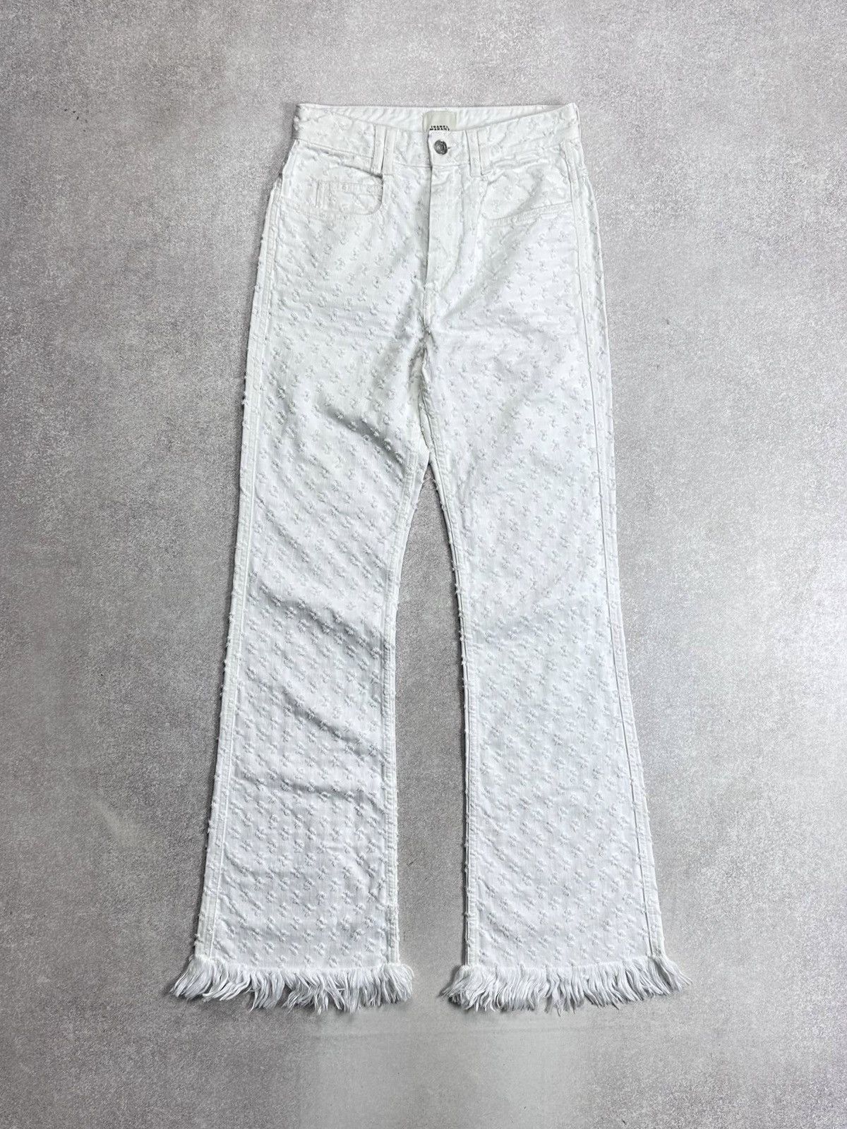 Isabel Marant Isabel Marant Alvira Trousers Womans Rare 34 Flared White Size 26" / US 2 / IT 38 - 3 Thumbnail