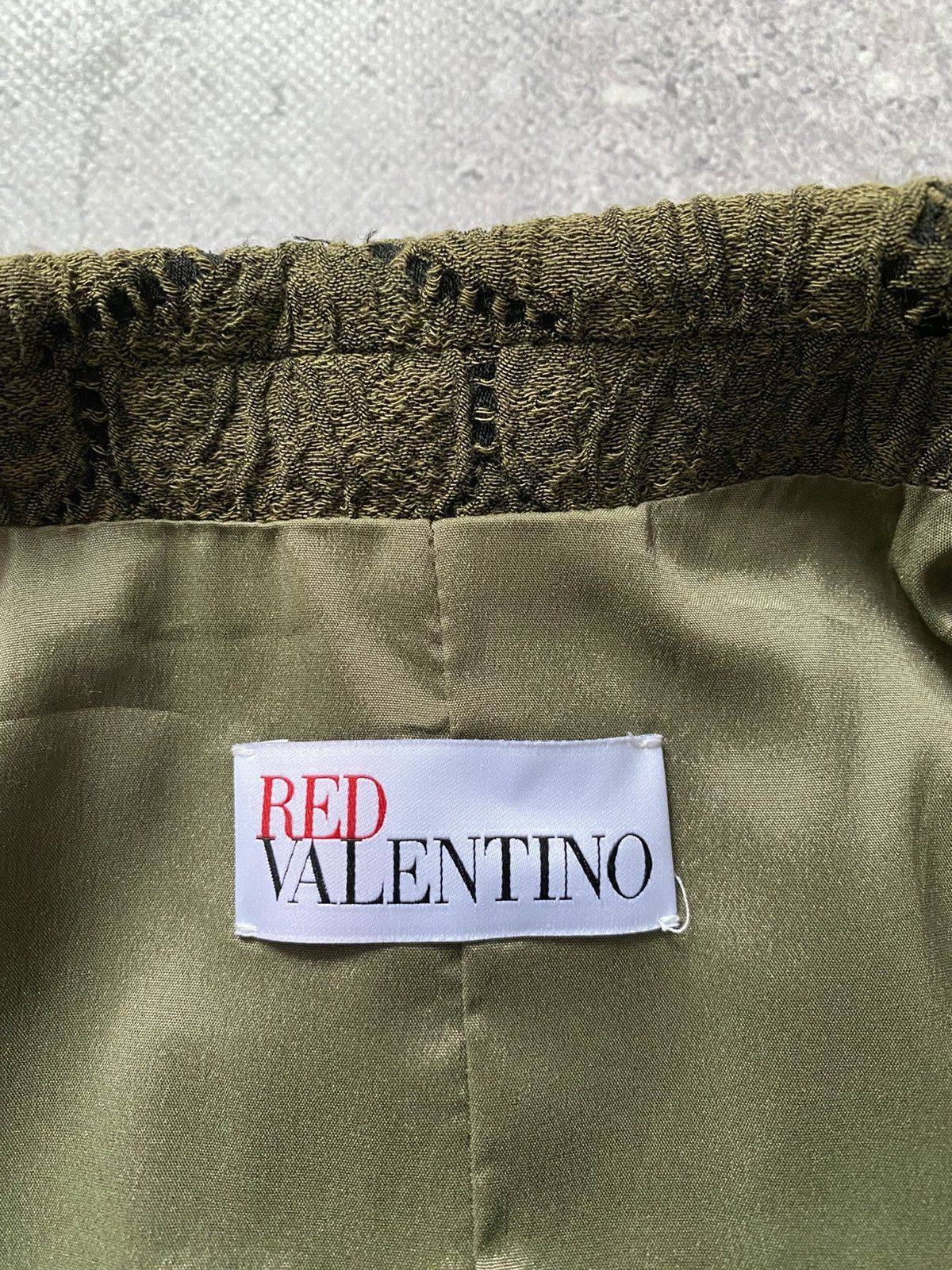 Valentino Red Valentino Jacquard Peplum Jacket Ruffle Blazer Y2K Size M / US 6-8 / IT 42-44 - 8 Thumbnail