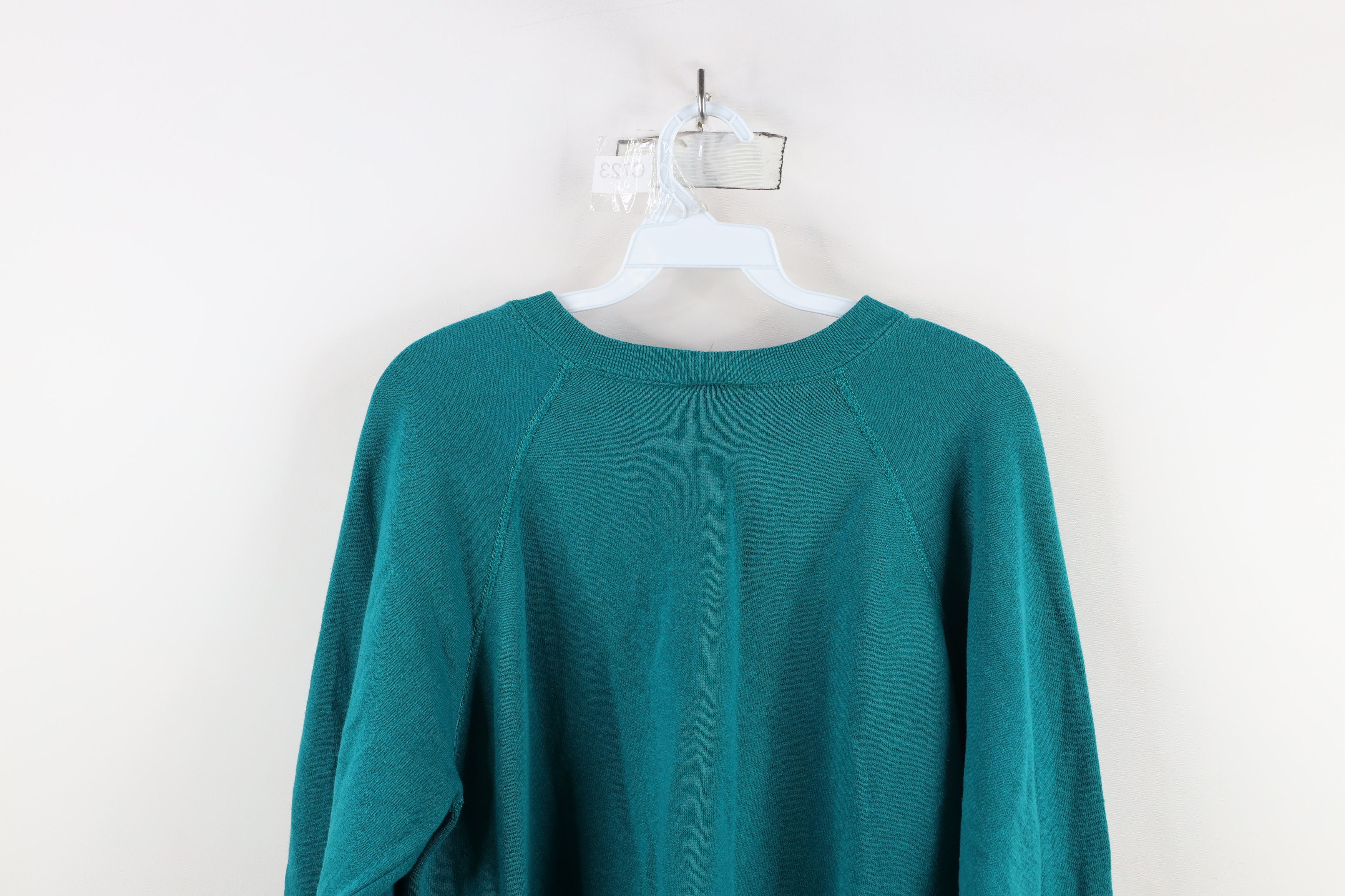 Vintage Vintage 80s 90s Streetwear Crewneck Sweatshirt Teal USA Size US M / EU 48-50 / 2 - 9 Thumbnail