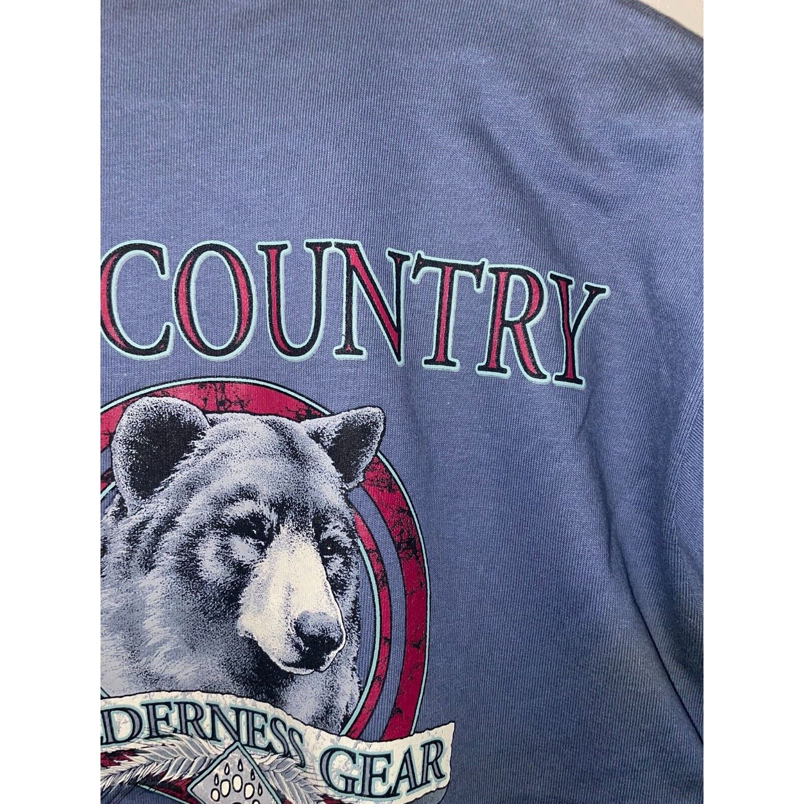 Jerzees Vintage Bear Shirt Animal Country Tennessee VTG 90s Large Size US L / EU 52-54 / 3 - 10 Thumbnail