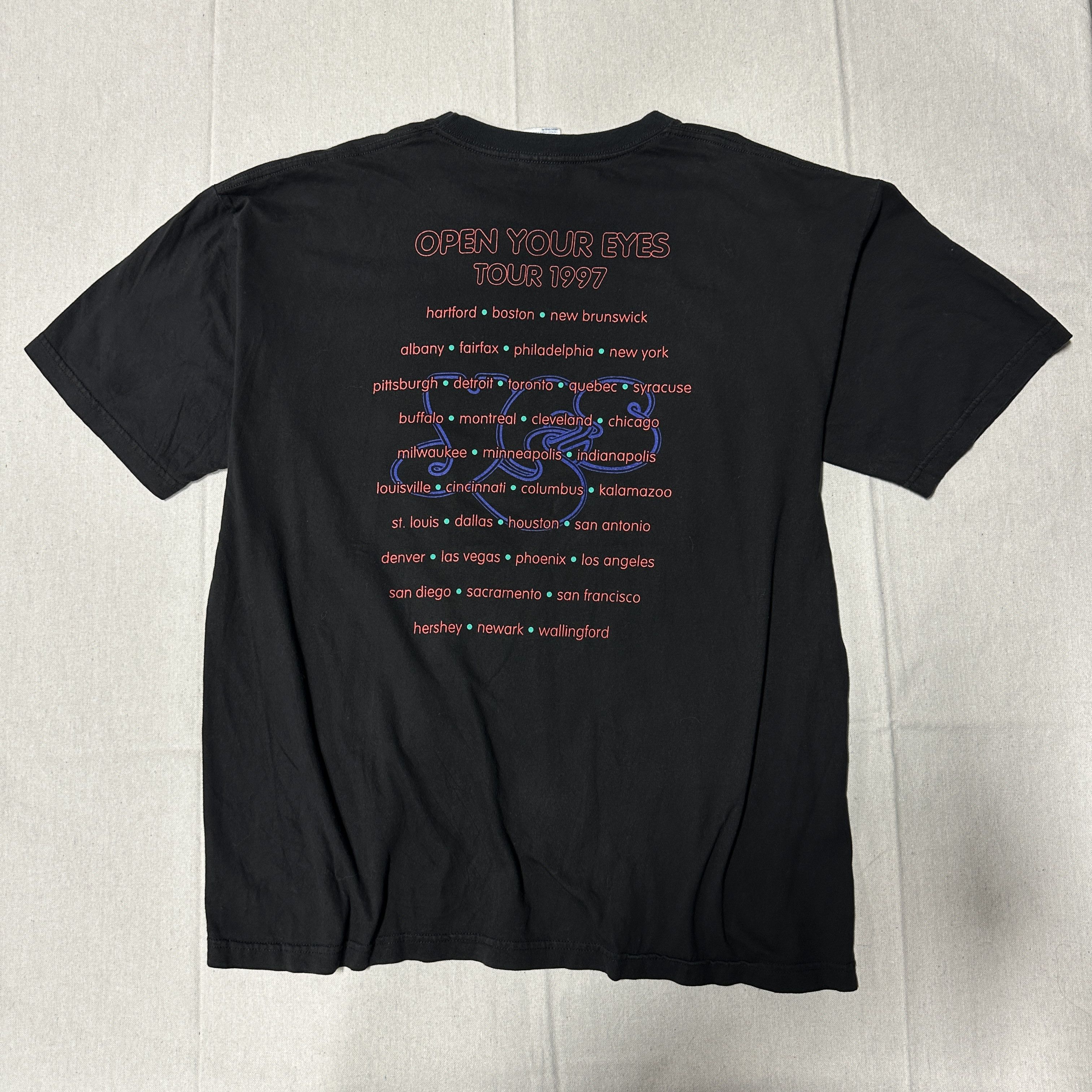 Other Vintage Yes Open Your Eyes 1997 Tour Psychedelic Graphic T-Shirt Size XL Size US XL / EU 56 / 4 - 10 Thumbnail