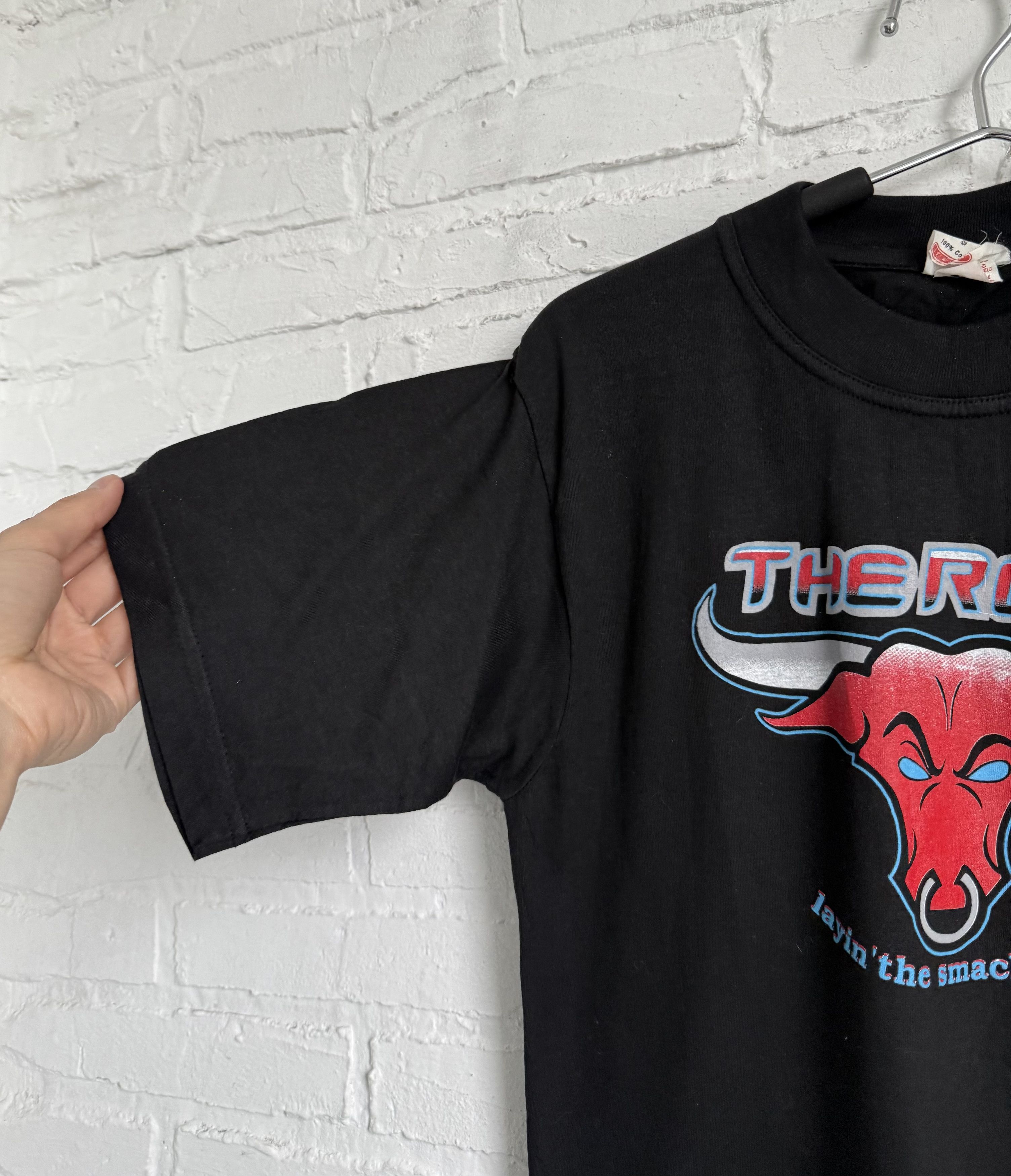 Vintage × WWE × WWF Vintage 90s The Rock laying the smack down WWE t-shirt Size US S / EU 44-46 / 1 - 6 Thumbnail