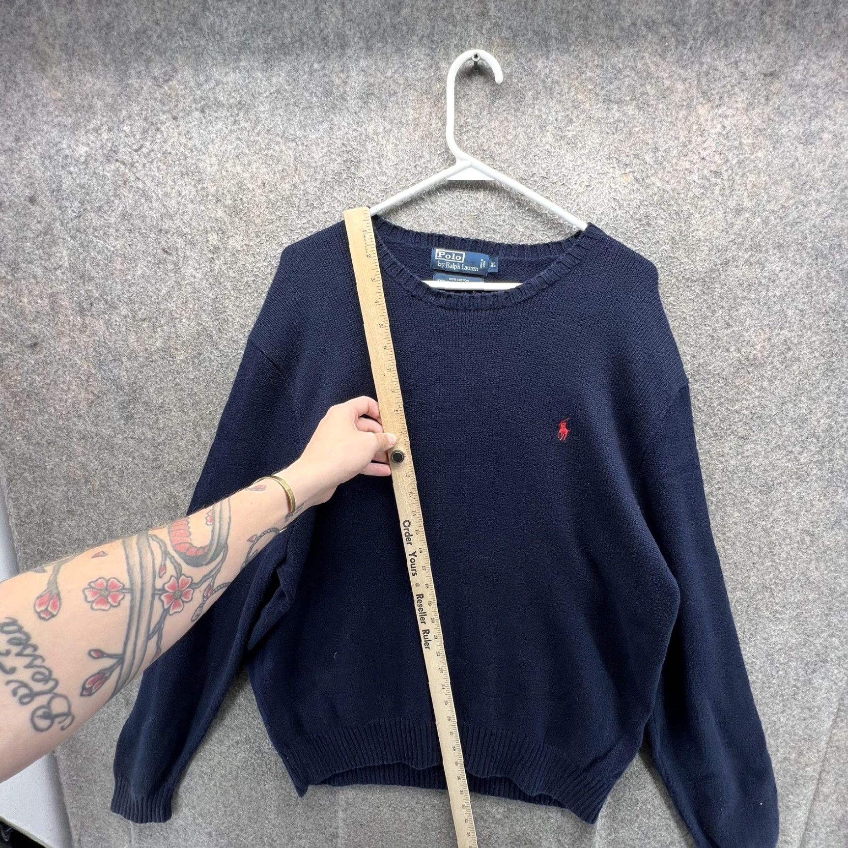 Polo Ralph Lauren Polo Ralph Lauren Sweater Mens XL Blue Cotton Crewneck Pullover Pony Vintage 90s Shirt Mens XL Blue Cotton Knit Pullover Polo Pony Logo Vintage 90s Size US XL / EU 56 / 4 - 4 Thumbnail