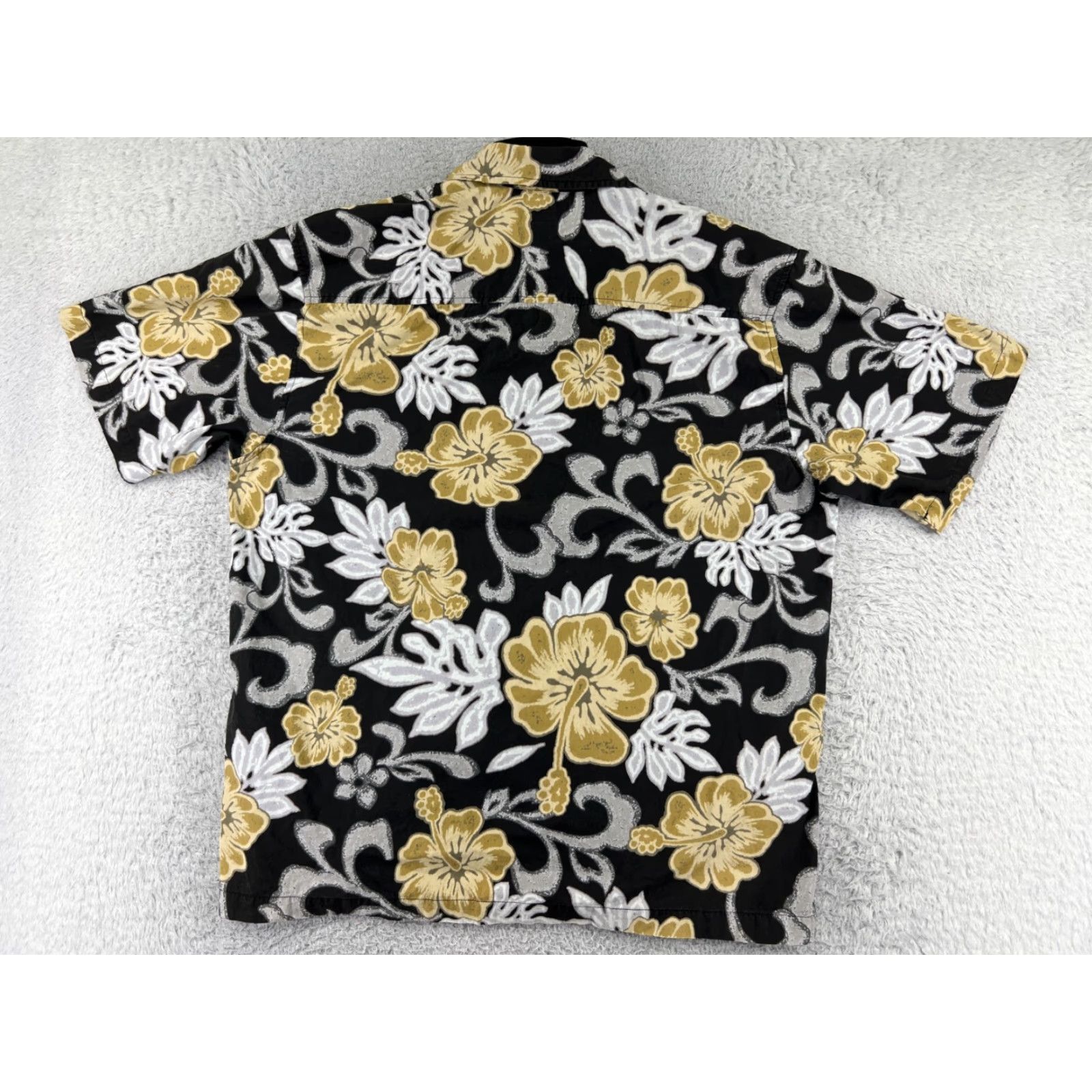 Quiksilver VINTAGE Quiksilver Shirt Men Large Black Beige Floral Hawaiian Cotton Vacation Size US L / EU 52-54 / 3 - 2 Thumbnail