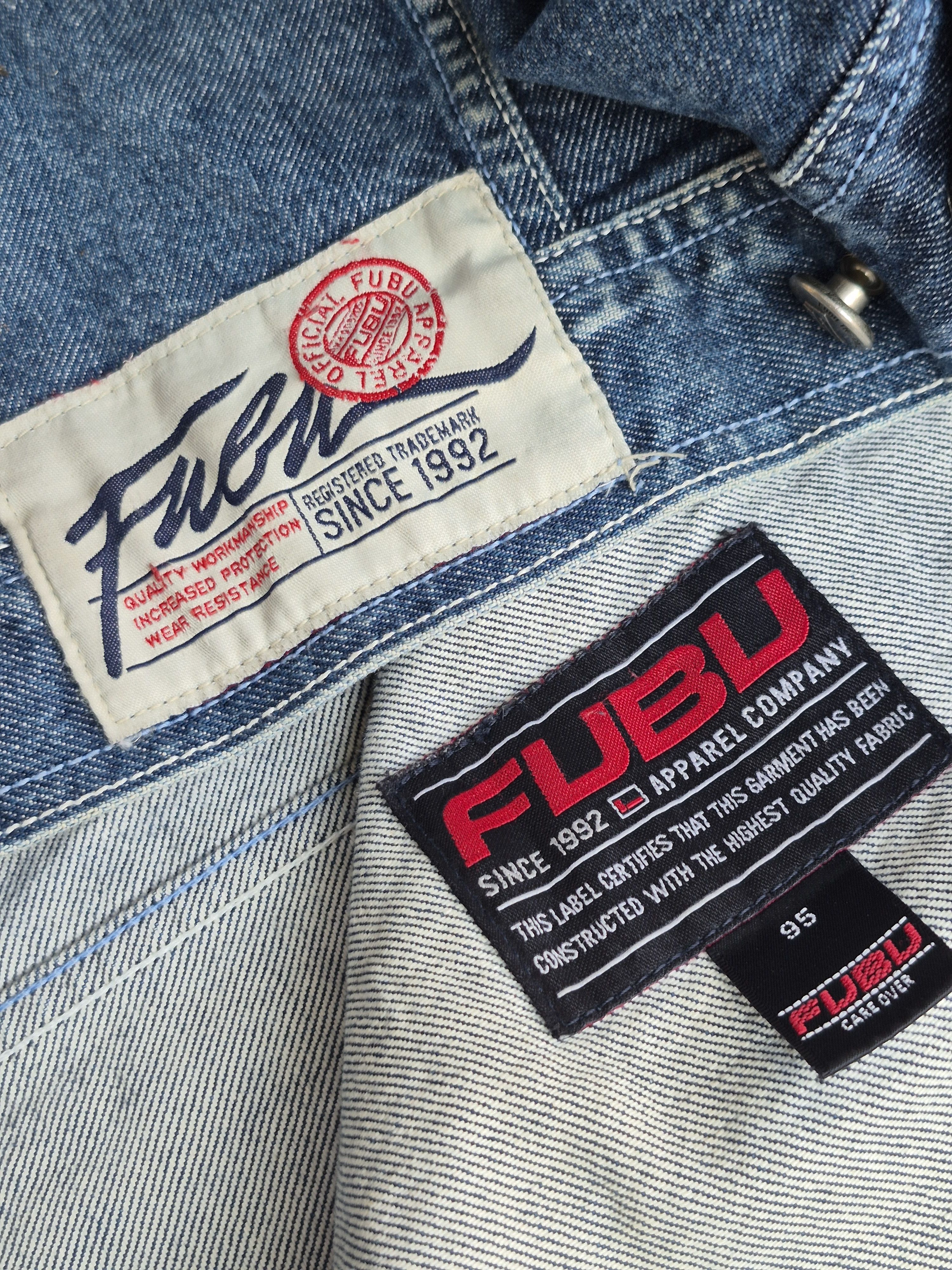 Fubu Trucker Denim Jacket Type 1 Platinum Fubu Size US XL / EU 56 / 4 - 6 Thumbnail