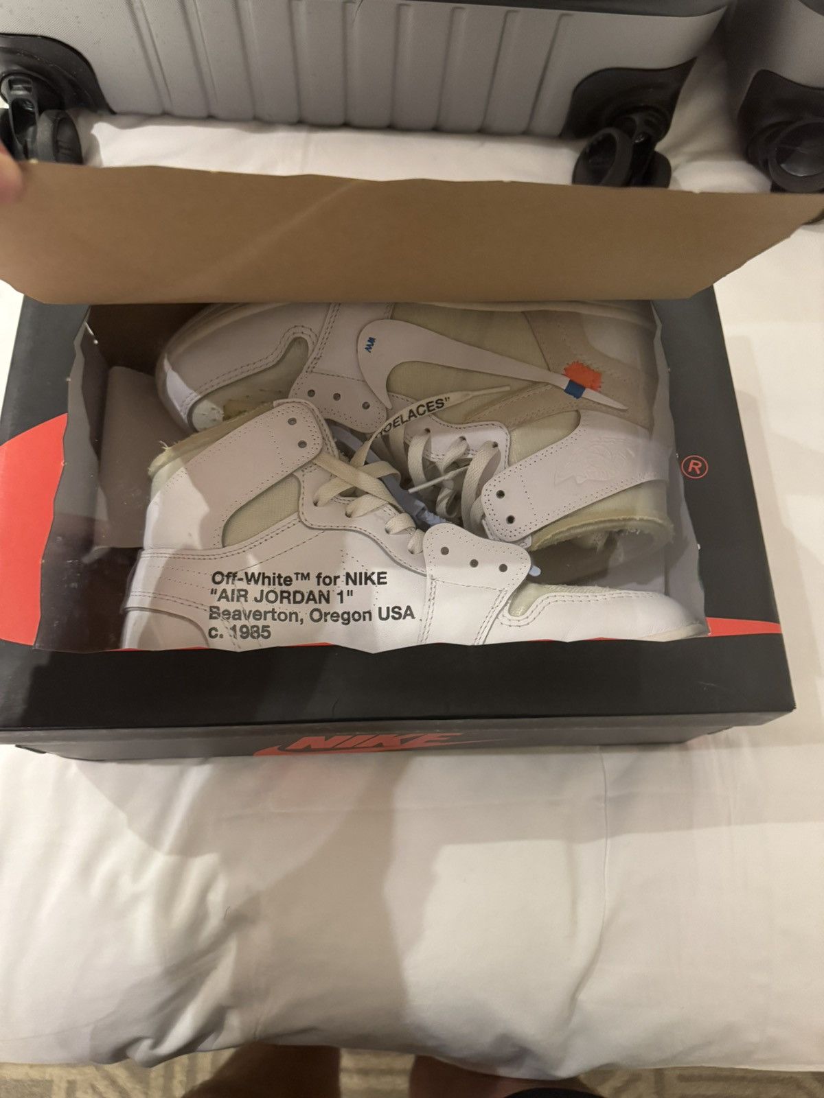 Nike × Off-White Off-White x Air Jordan 1 ‘OG White’ Euro Size US 9.5 / EU 42-43 - 10 Thumbnail