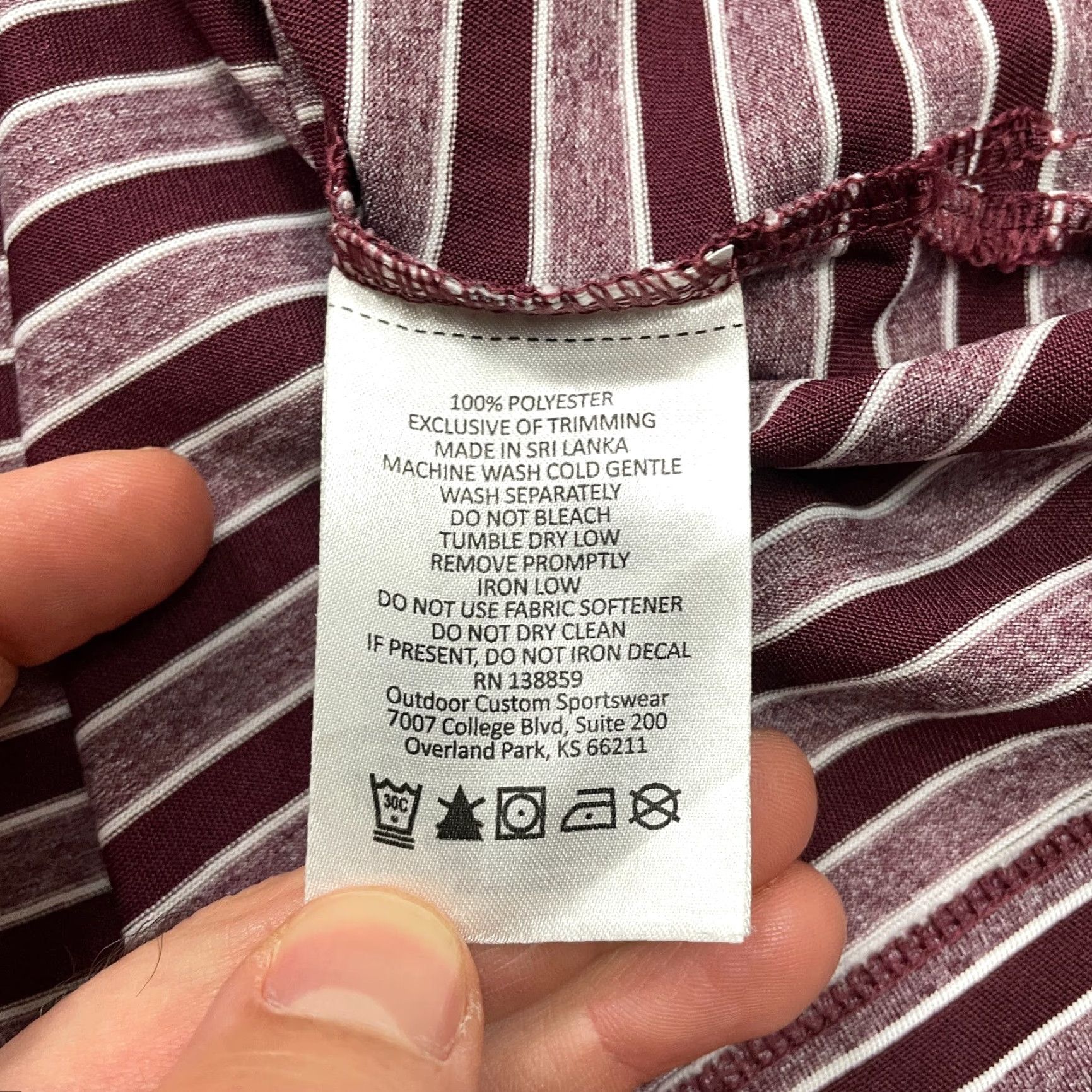 Vintage Columbia Golf Polo Shirt Mens XL Maroon Striped Short Sleeve Collared Active Top Size US XL / EU 56 / 4 - 6 Thumbnail
