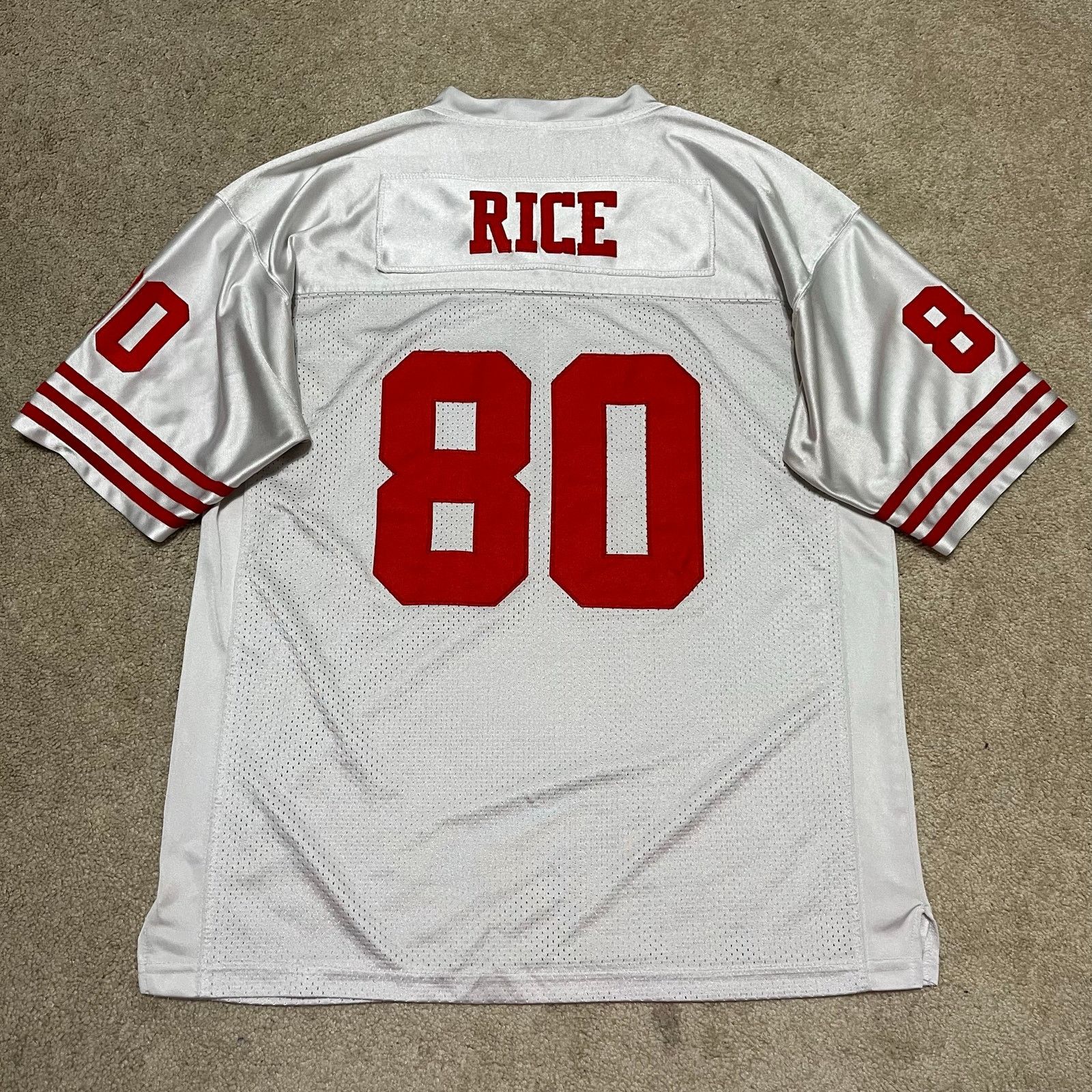 Other Vintage San Francisco 49ers Jerry Rice White Football Jersey Size US L / EU 52-54 / 3 - 2 Thumbnail