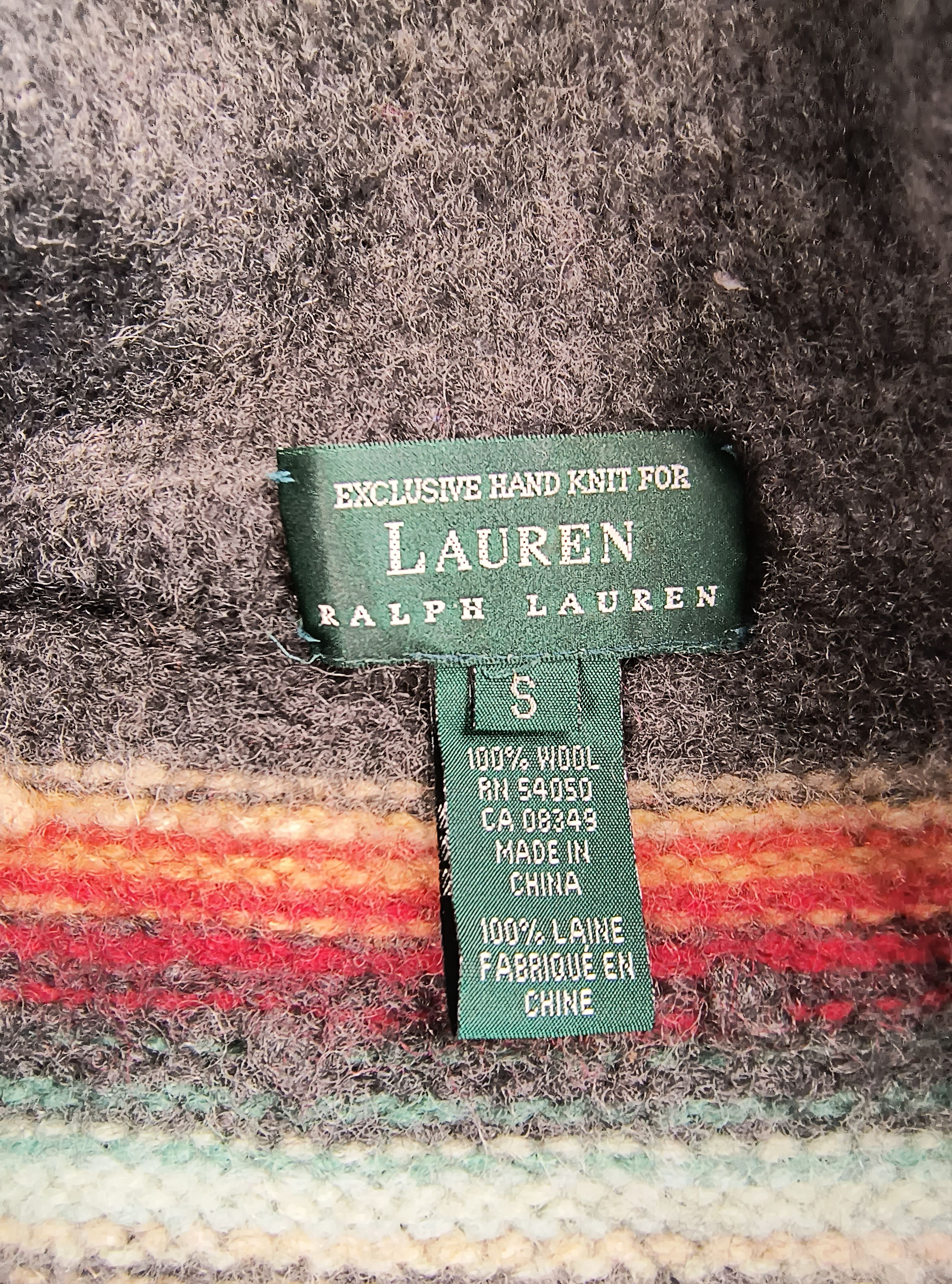 Lauren Ralph Lauren Vintage Lauren hand knit by Ralph Lauren 100% wool coat Size S / US 4 / IT 40 - 7 Thumbnail