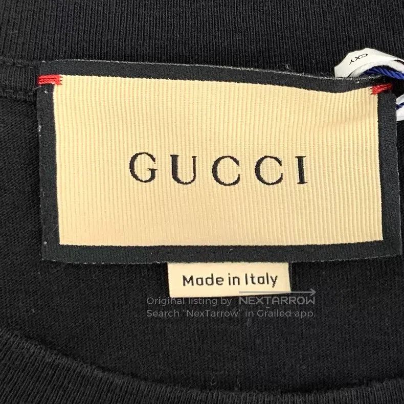 Gucci Gucci 22 Aria-Fashion Aria Series Black Logo Letter Print Size US M / EU 48-50 / 2 - 6 Thumbnail