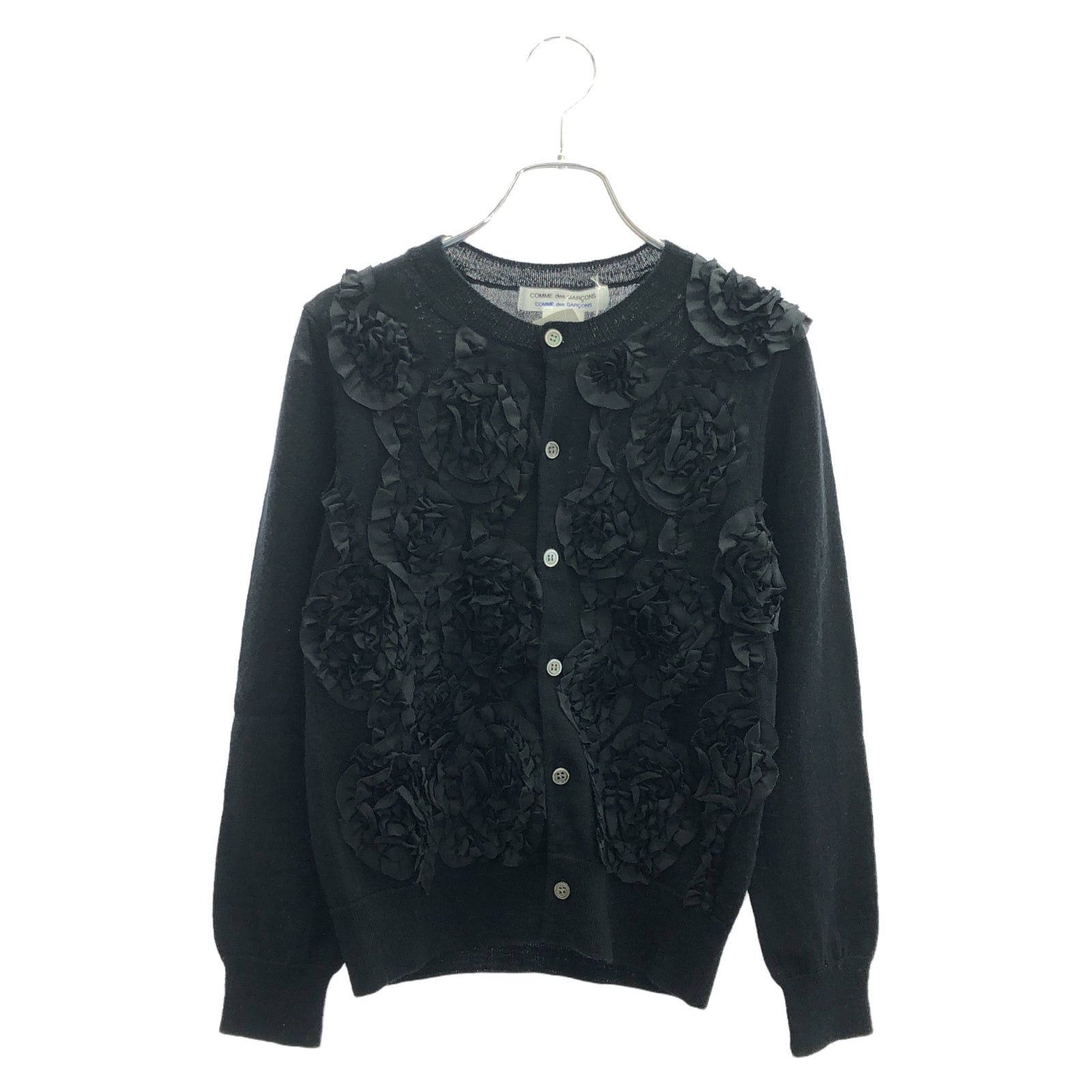 Comme Des Garcons Cardigan Wool Black