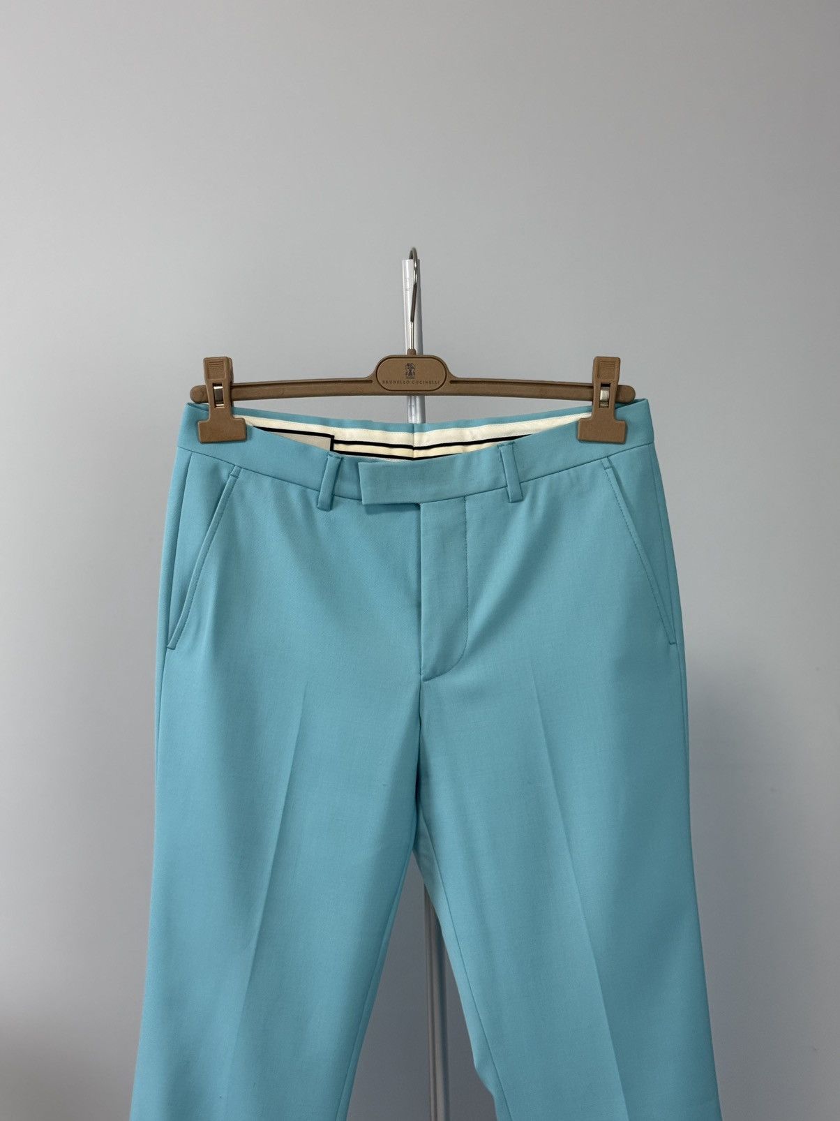Gucci Gucci Runway Style Aqua Tailored Trousers Mens Size Small Size 44R - 3 Thumbnail