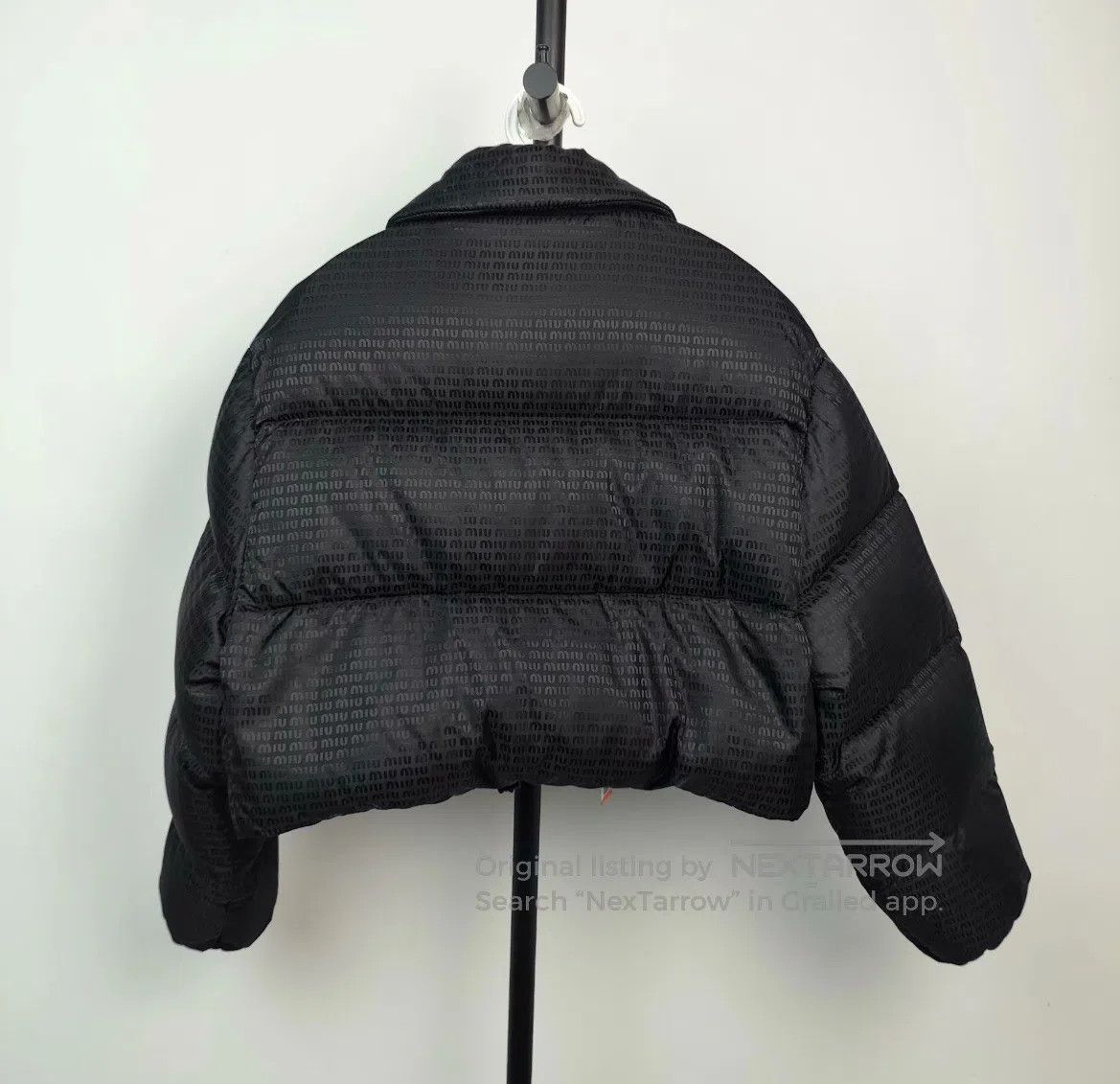 Miu Miu Miu Miu Black puffer coat with relaxed fit and hidden logo Size S / US 4 / IT 40 - 2 Thumbnail