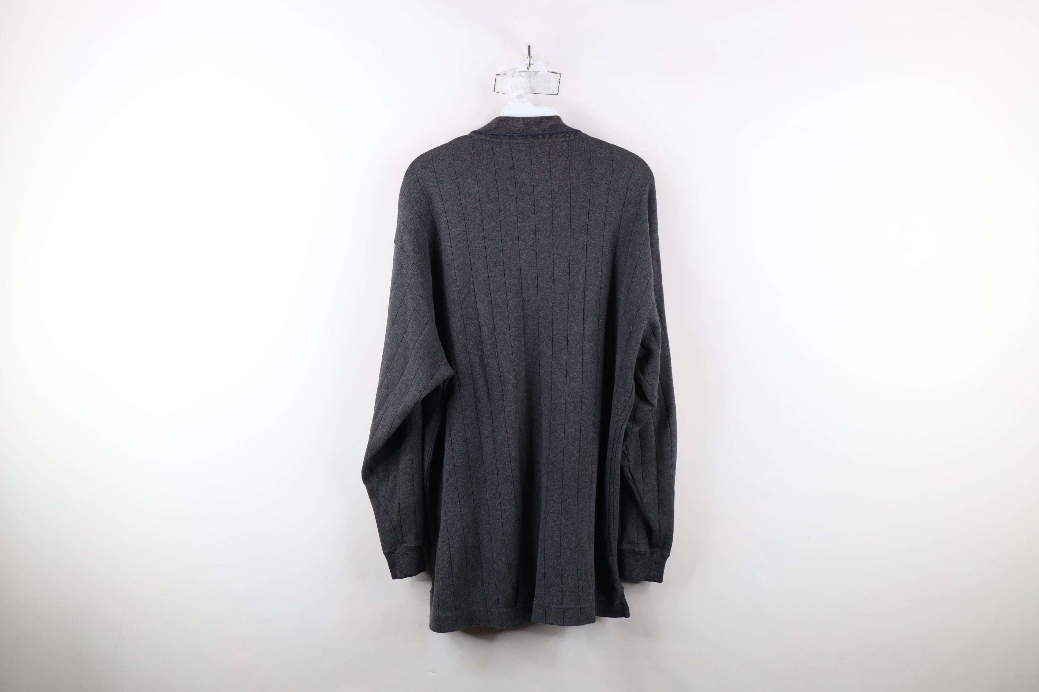 Vintage Vintage 90s Streetwear Striped Long Sleeve Rugby Polo Shirt Size US M / EU 48-50 / 2 - 11 Thumbnail