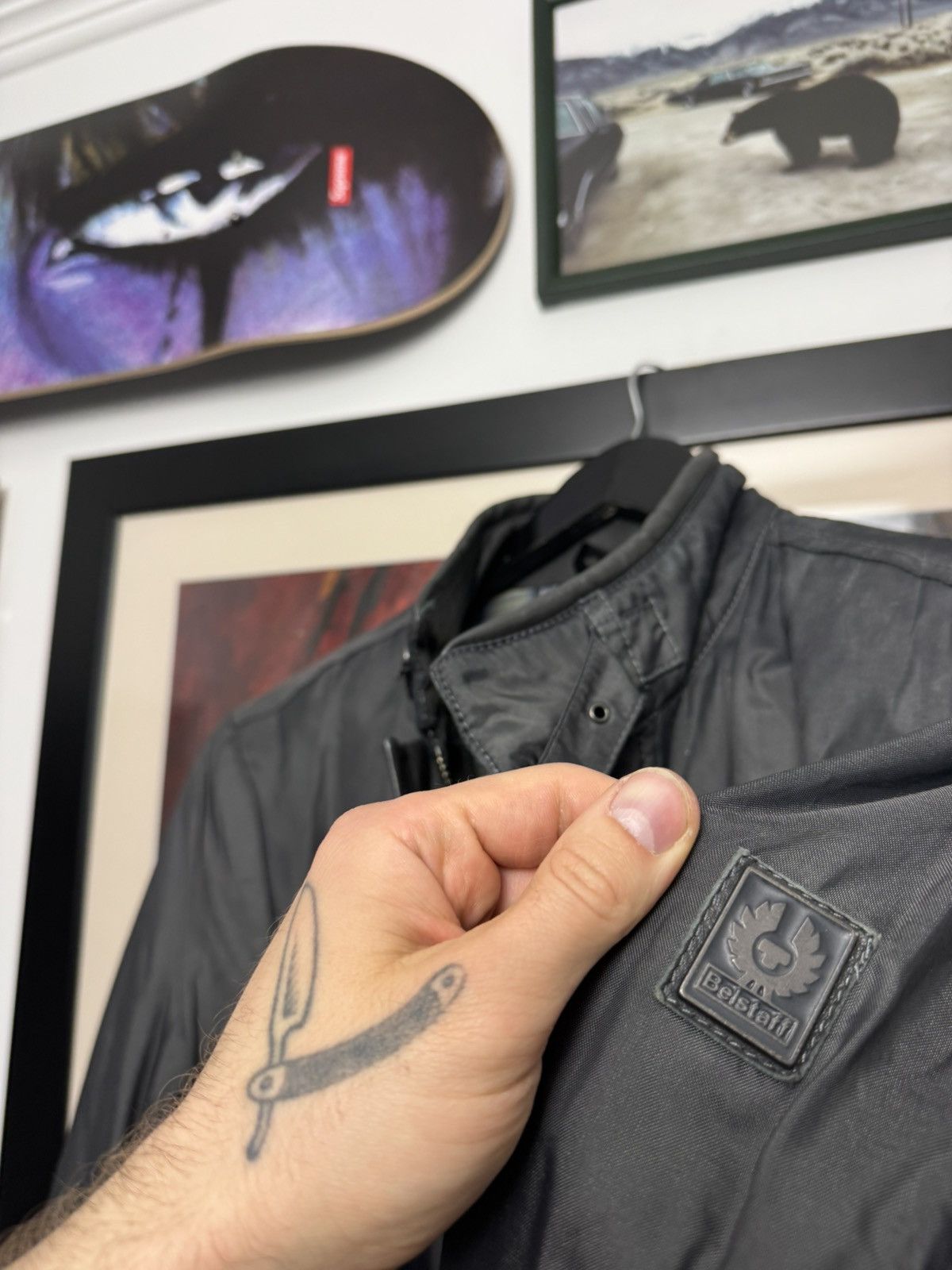 Belstaff Belstaff waxed jacket vintage casual distressed leather rare Size US M / EU 48-50 / 2 - 6 Thumbnail
