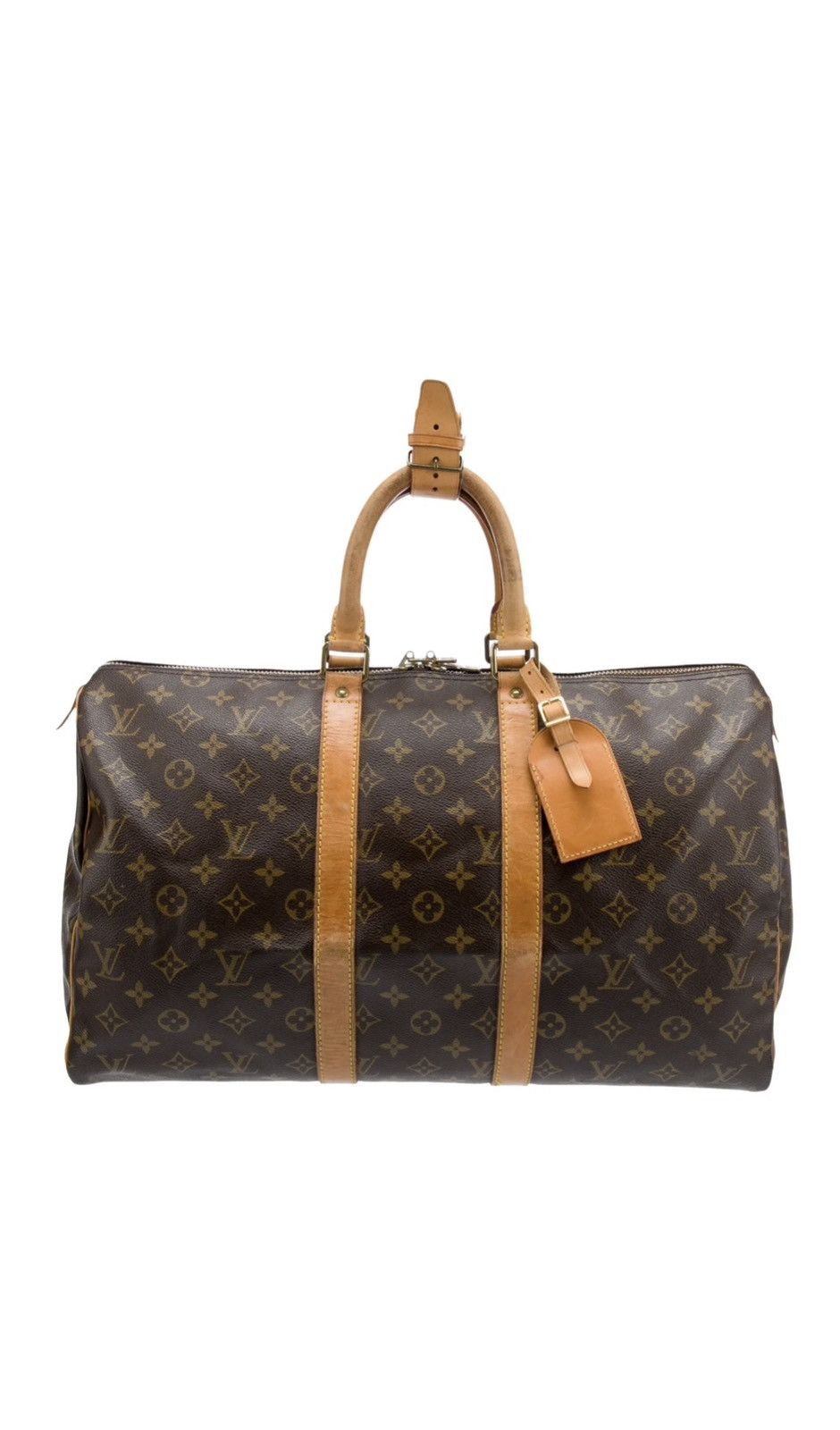 image of Louis Vuitton 1991 Weekender Bag in Brown, Women's