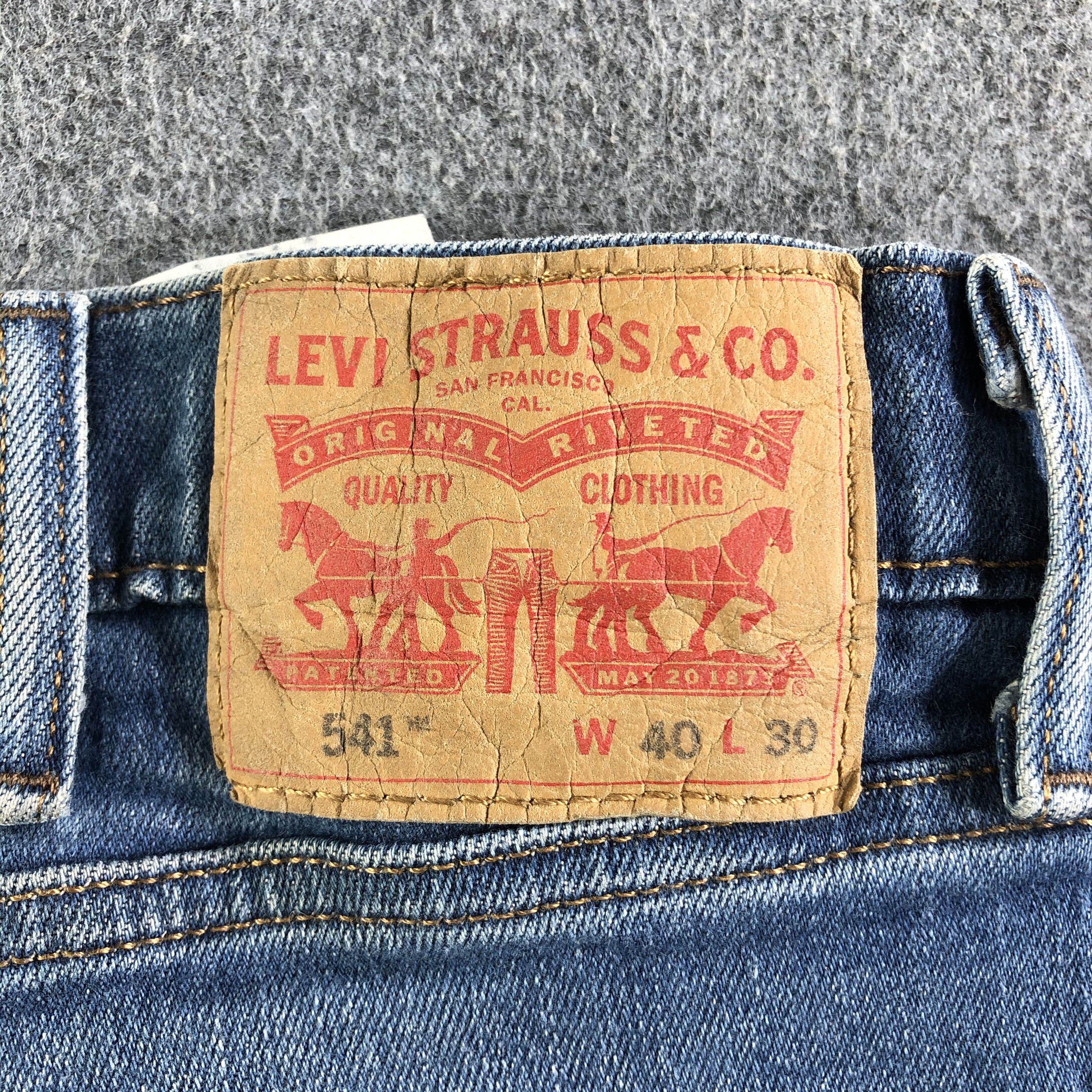 Levi's Vintage Blue Wash Levis 541 Jeans-J4348 Size US 40 / EU 56 - 5 Thumbnail