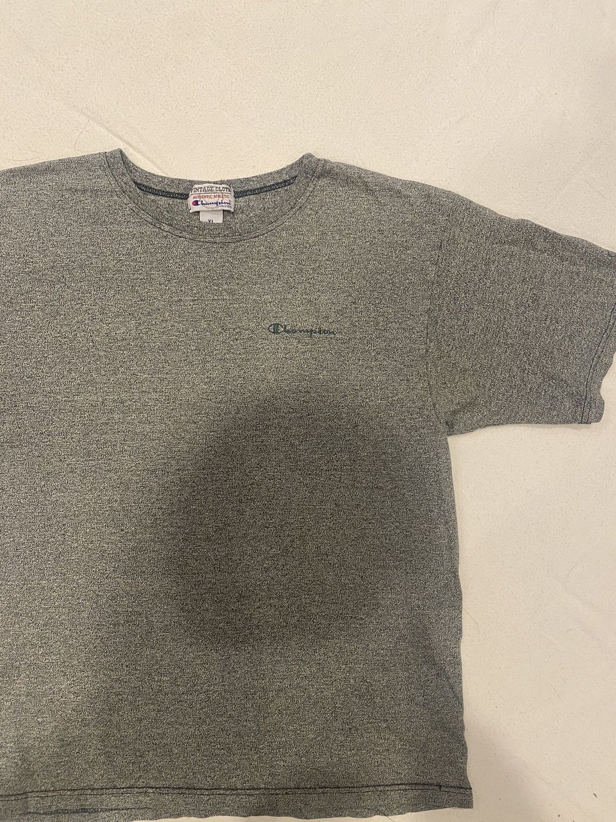 Champion Vintage Cloth Champion Green White Tee Size US XL / EU 56 / 4 - 3 Thumbnail