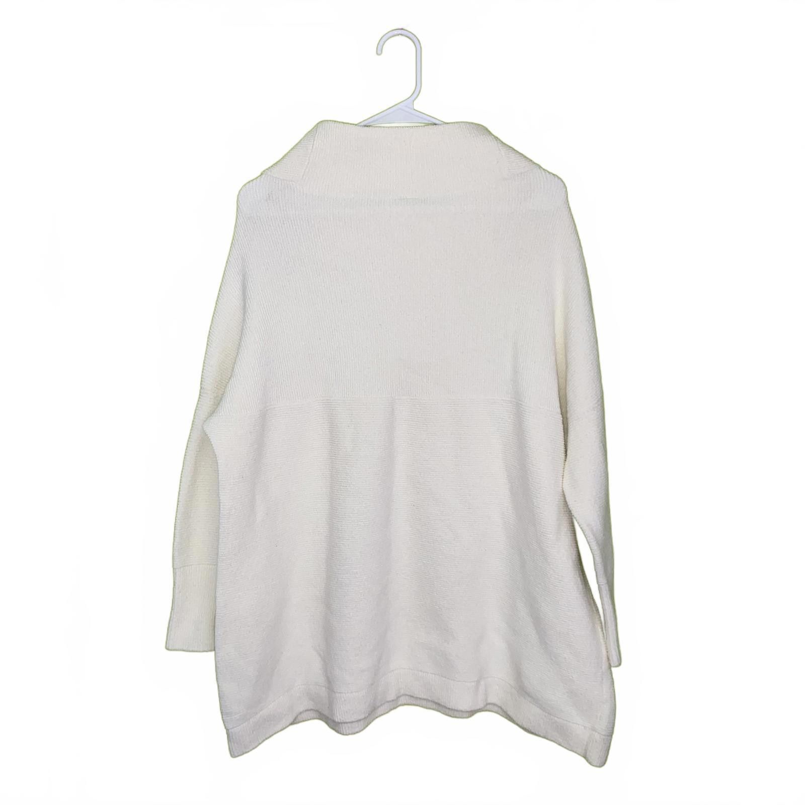 Free People Free People White Cowl Neck Tunic Sweater S Size S / US 4 / IT 40 - 2 Thumbnail