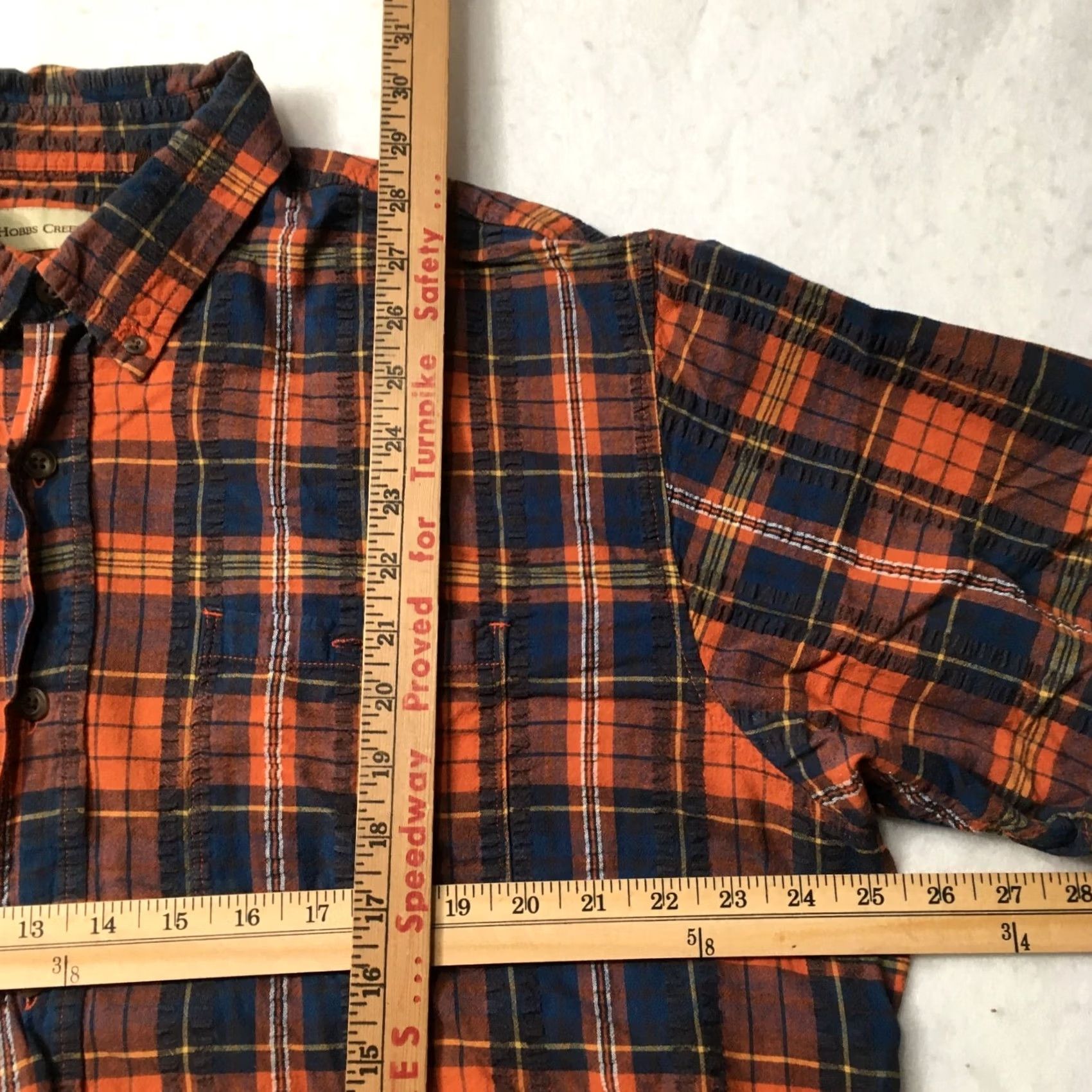 Vintage Hobbs Creek Shirt Adult XLarge XL Red Blue Plaid Button Up Casual Mens Size US XL / EU 56 / 4 - 5 Thumbnail