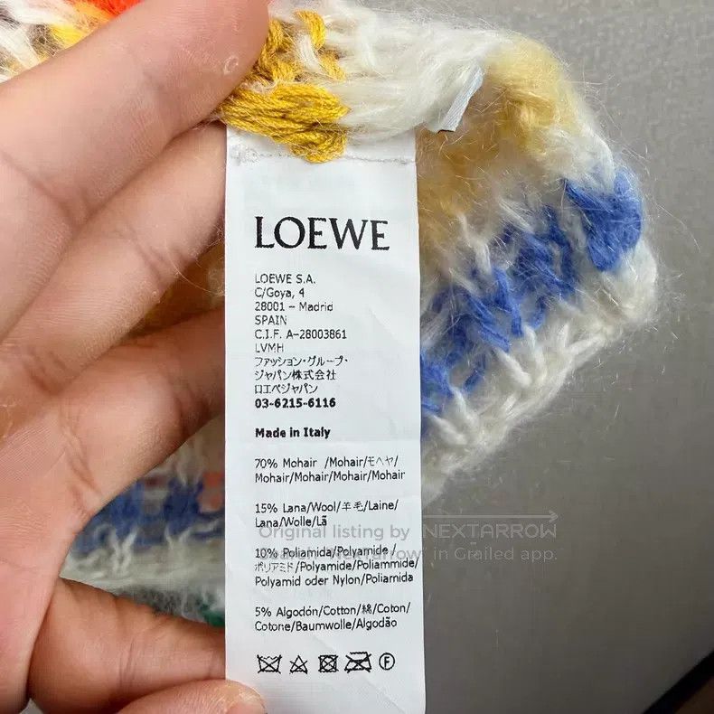 Loewe Loewe Rainbow Stripe Mohair Sweater Size S / US 4 / IT 40 - 4 Thumbnail