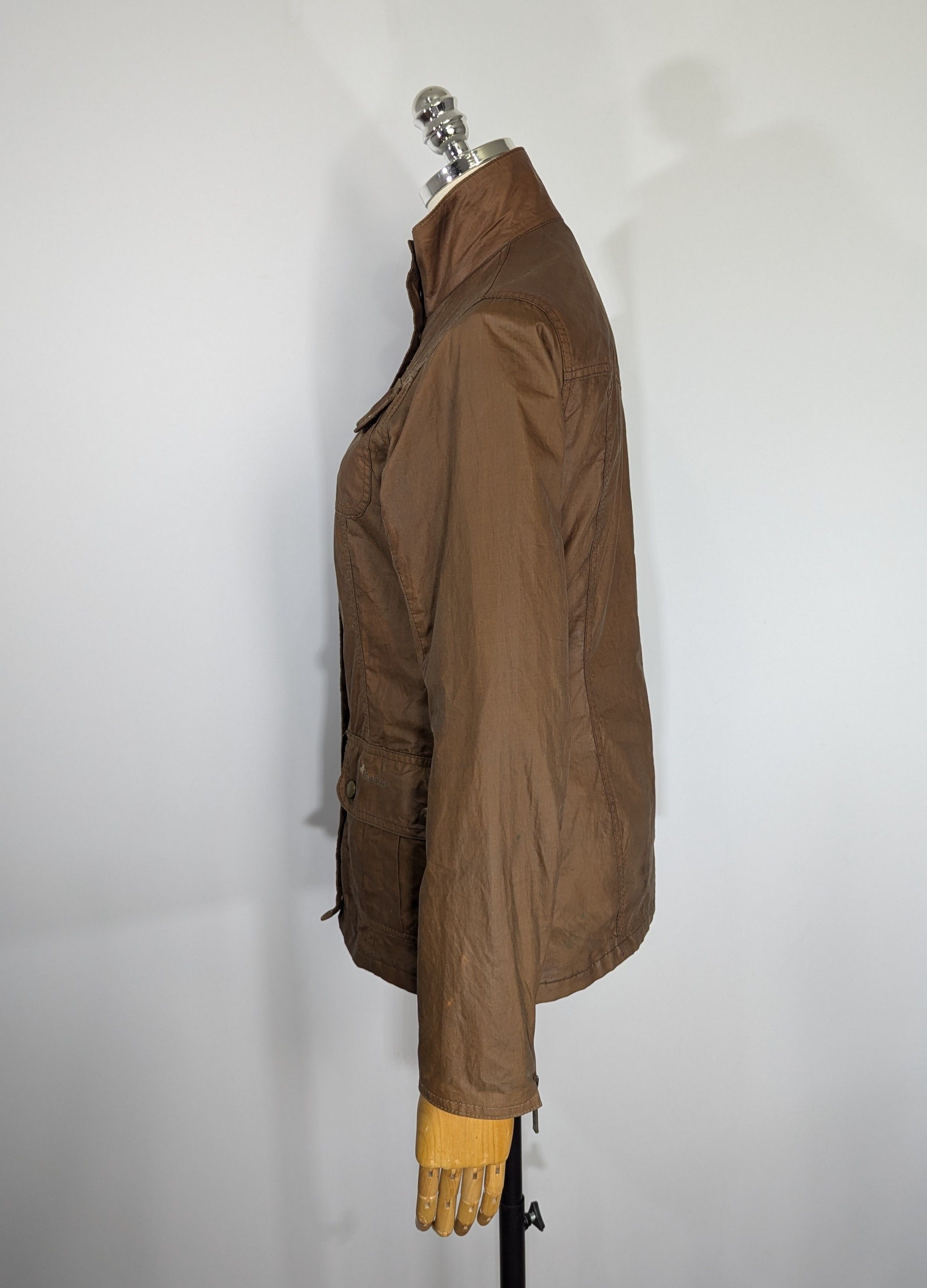 Barbour Barbour Emma Waxed Women's Jacket Brown Waxed Cotton Size S / US 4 / IT 40 - 6 Thumbnail