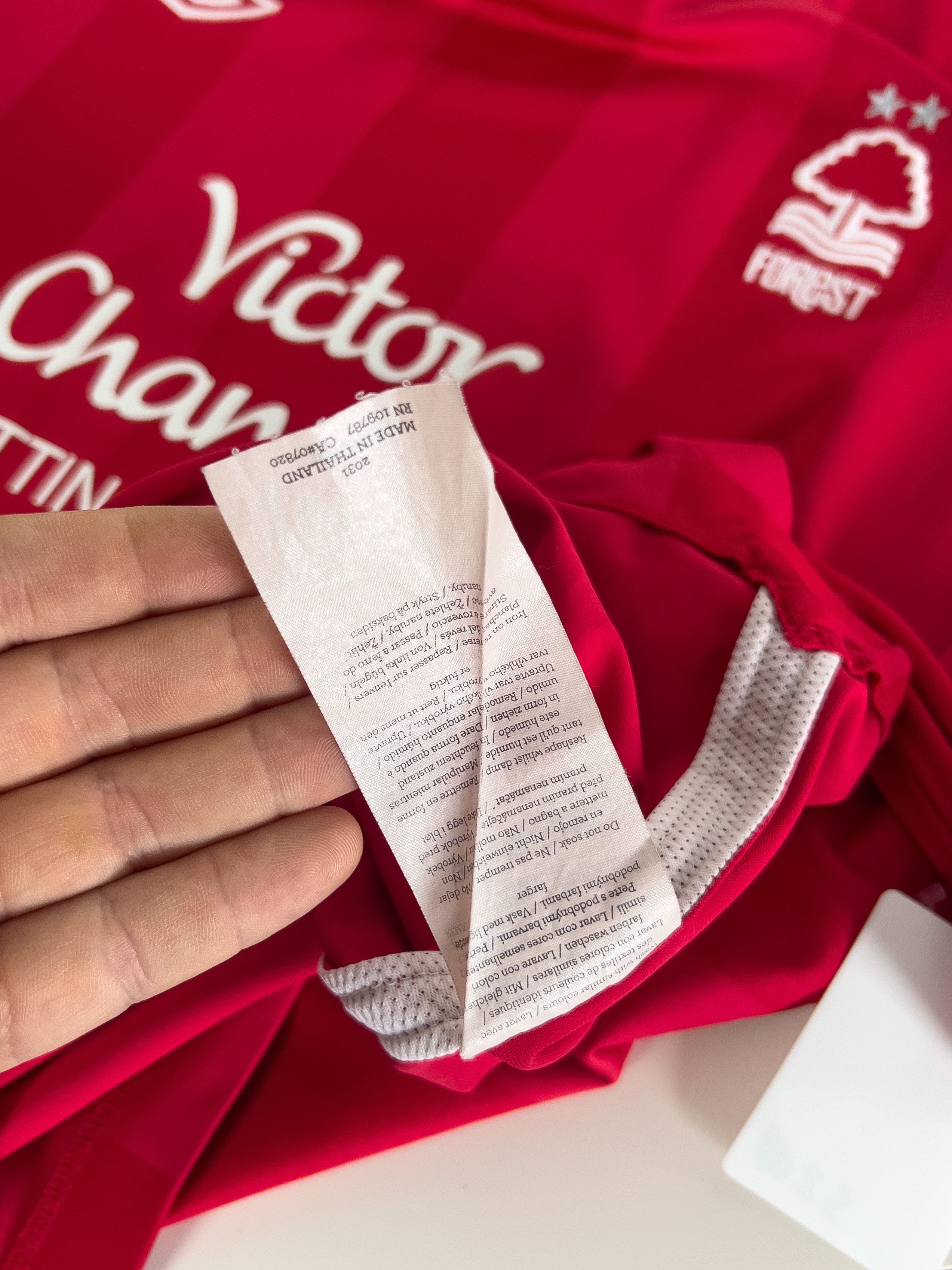 Umbro Umbro x Nottingham Forest F.C. Custom Name T-Shirt (2011–12) Size US XXL / EU 58 / 5 - 7 Thumbnail