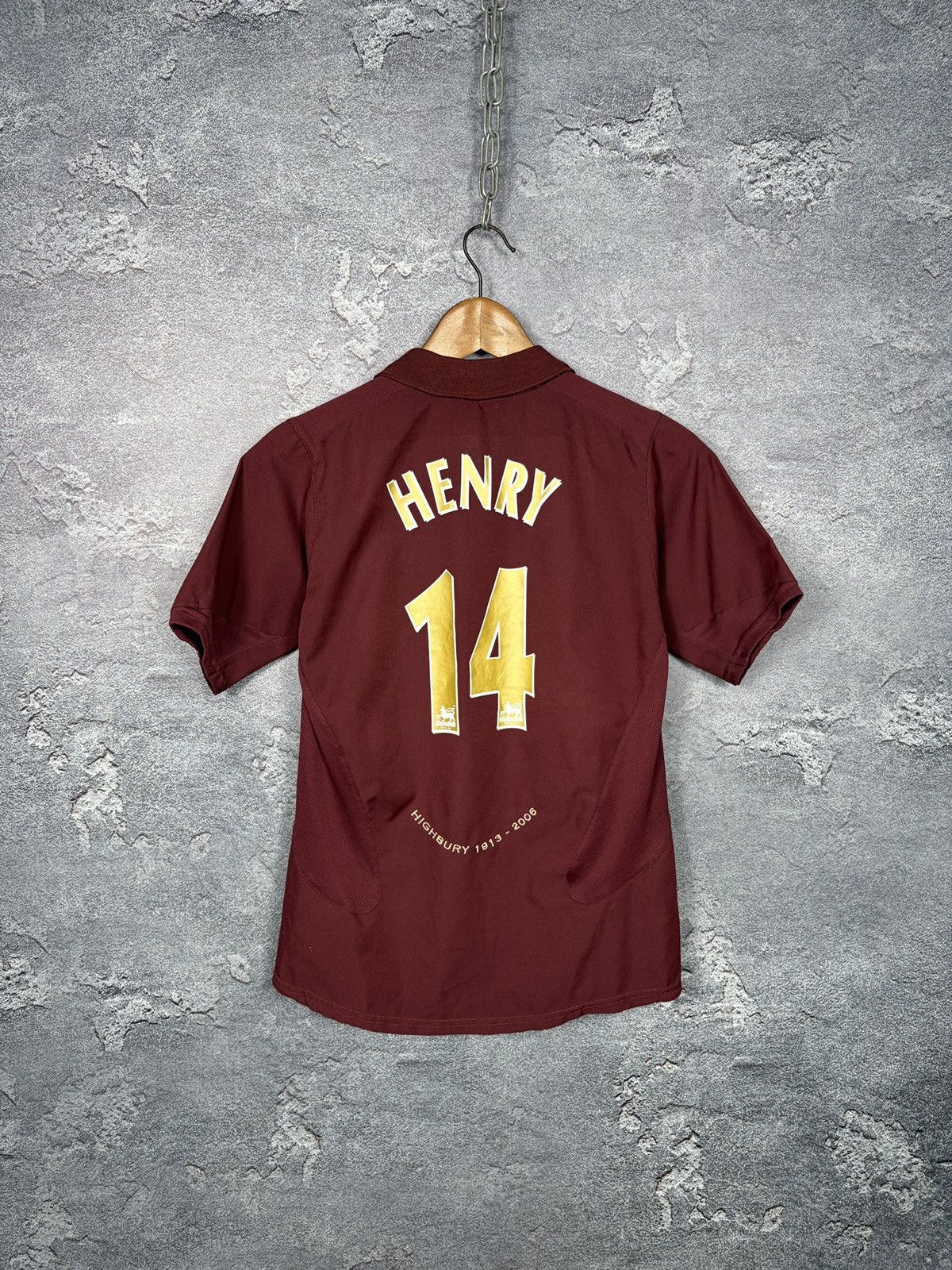 Nike Nike Arsenal 2005/06 #14 Henry Jersey T-shirt Kids L Size US XXS / EU 40 - 2 Thumbnail