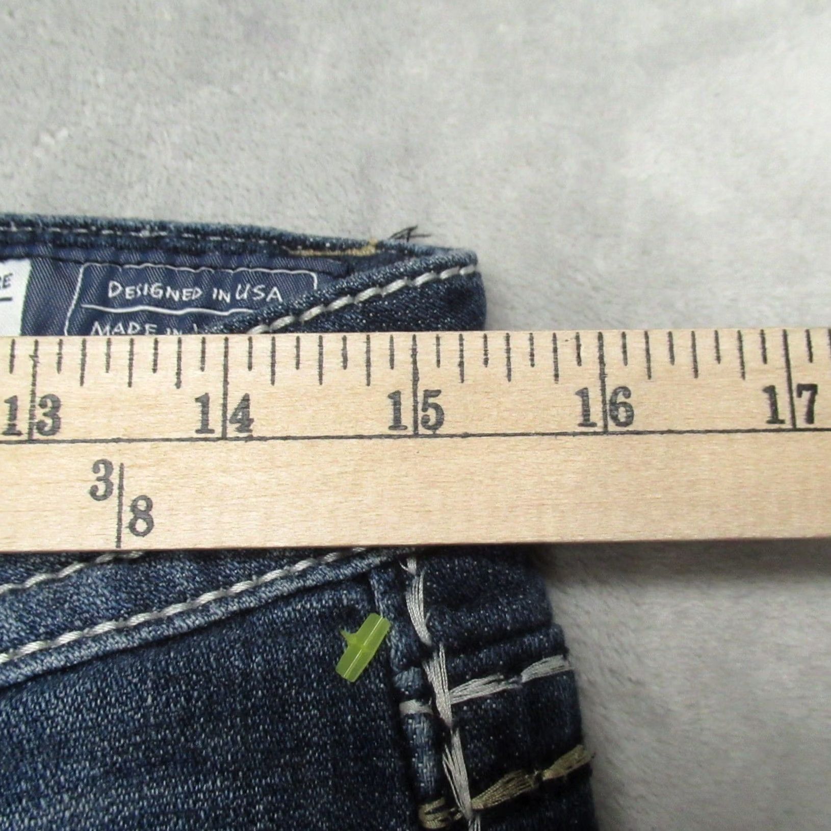 Miss Me Miss Me Jeans Women 29 Dark Wash Signature Skinny Distressed Denim Casual 30x30 Size 29" - 7 Thumbnail
