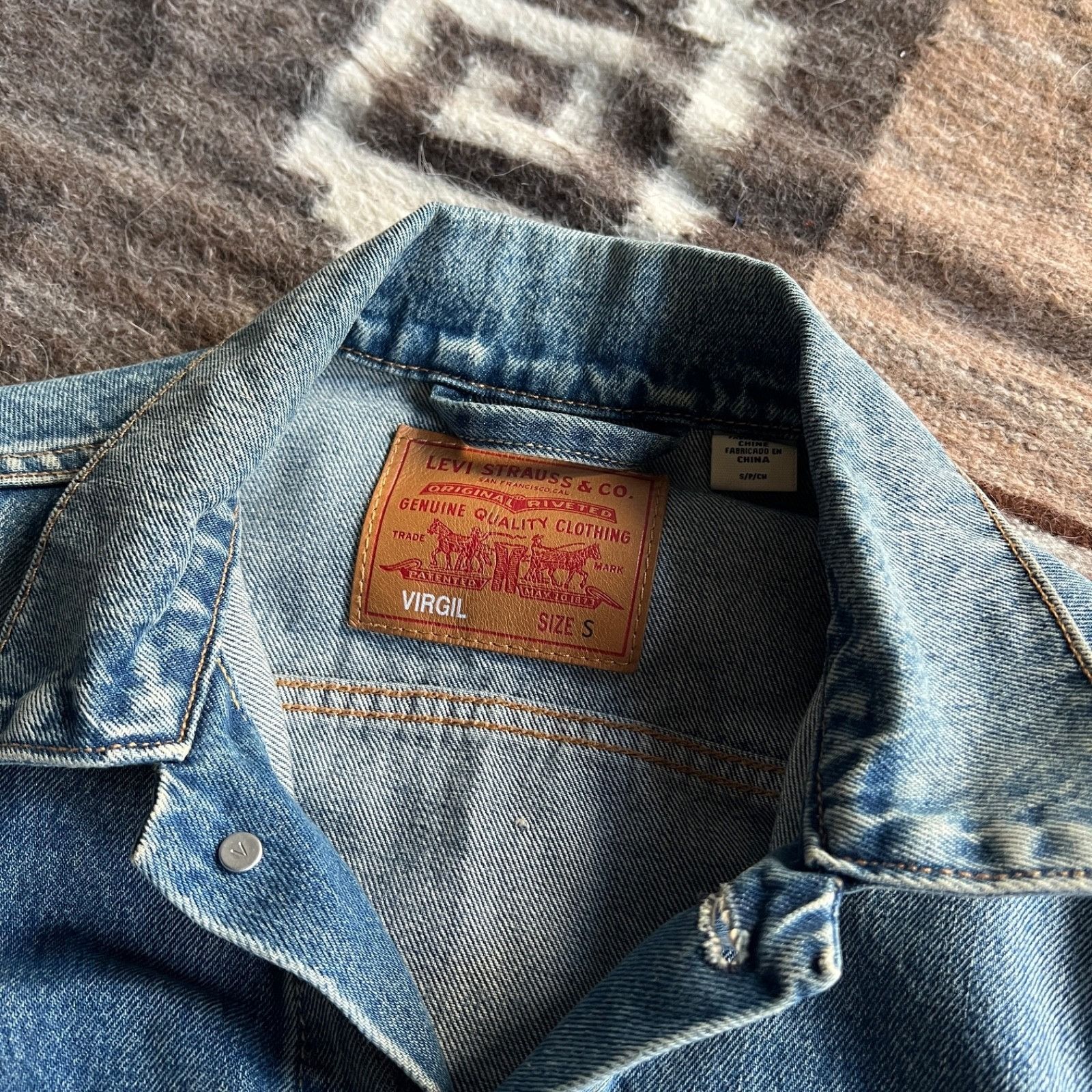Levi's Levi’s Virgil Denim Trucker Jacket 9775AC Size US S / EU 44-46 / 1 - 3 Thumbnail