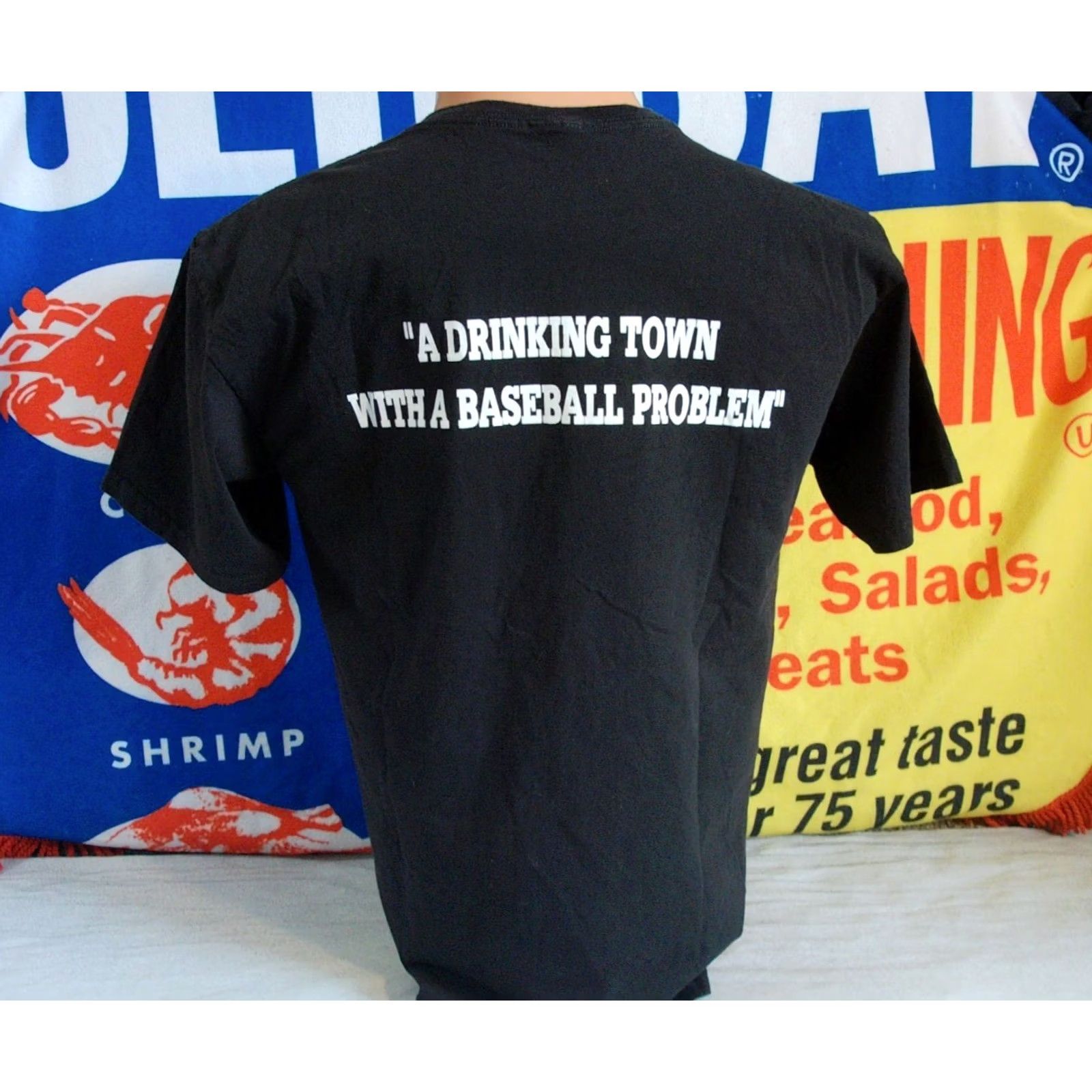 Gildan VTG Gildan T-Shirt Cooperstown DoubleDay Cafe Beer Baseball VTG Mens L Black Shirt Baseball Fans Mens Size US L / EU 52-54 / 3 - 4 Thumbnail
