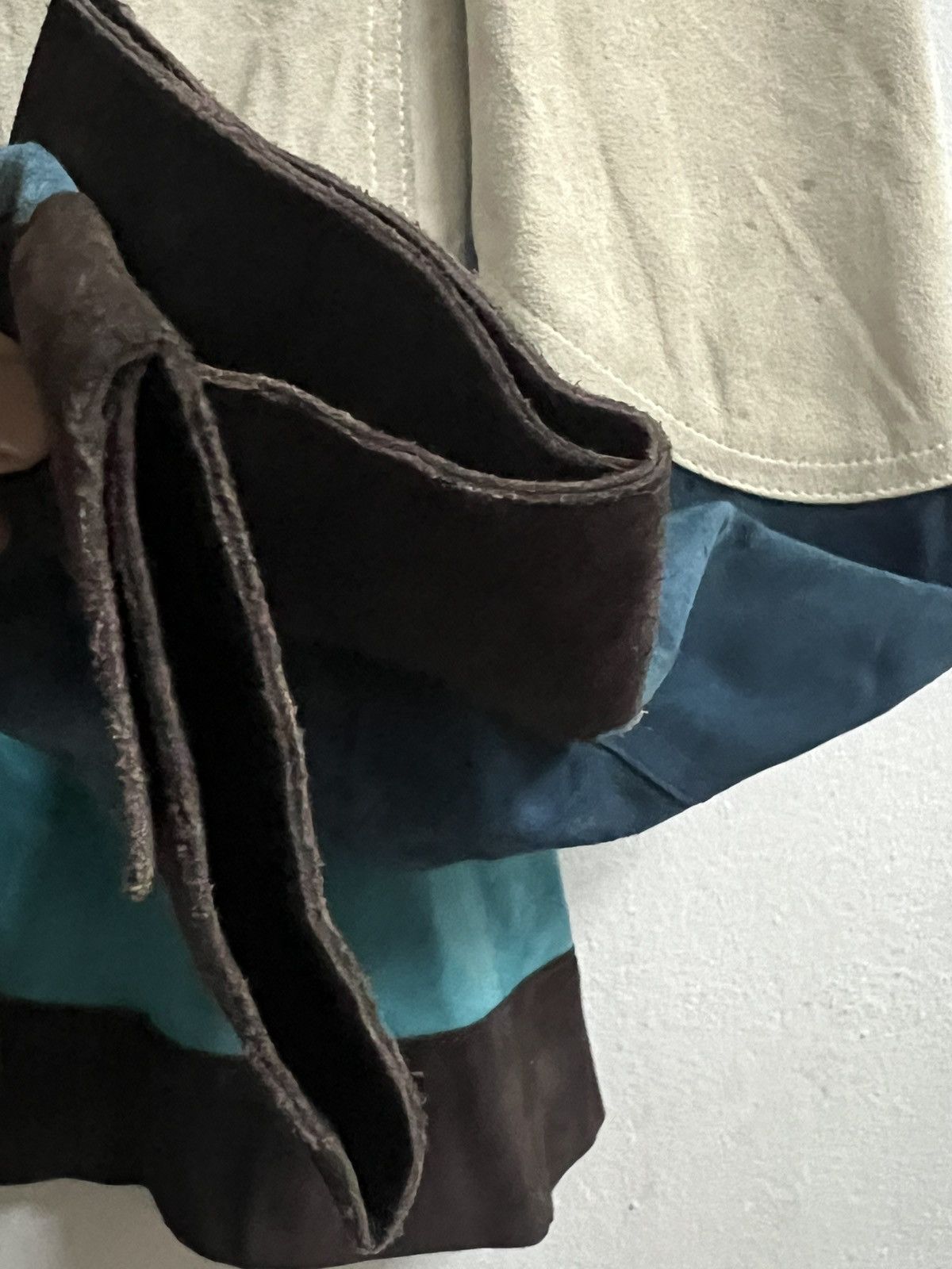 Seditionaries Yves Saint Laurent Multicolour Suede Jacket Size XS / US 0-2 / IT 36-38 - 8 Thumbnail