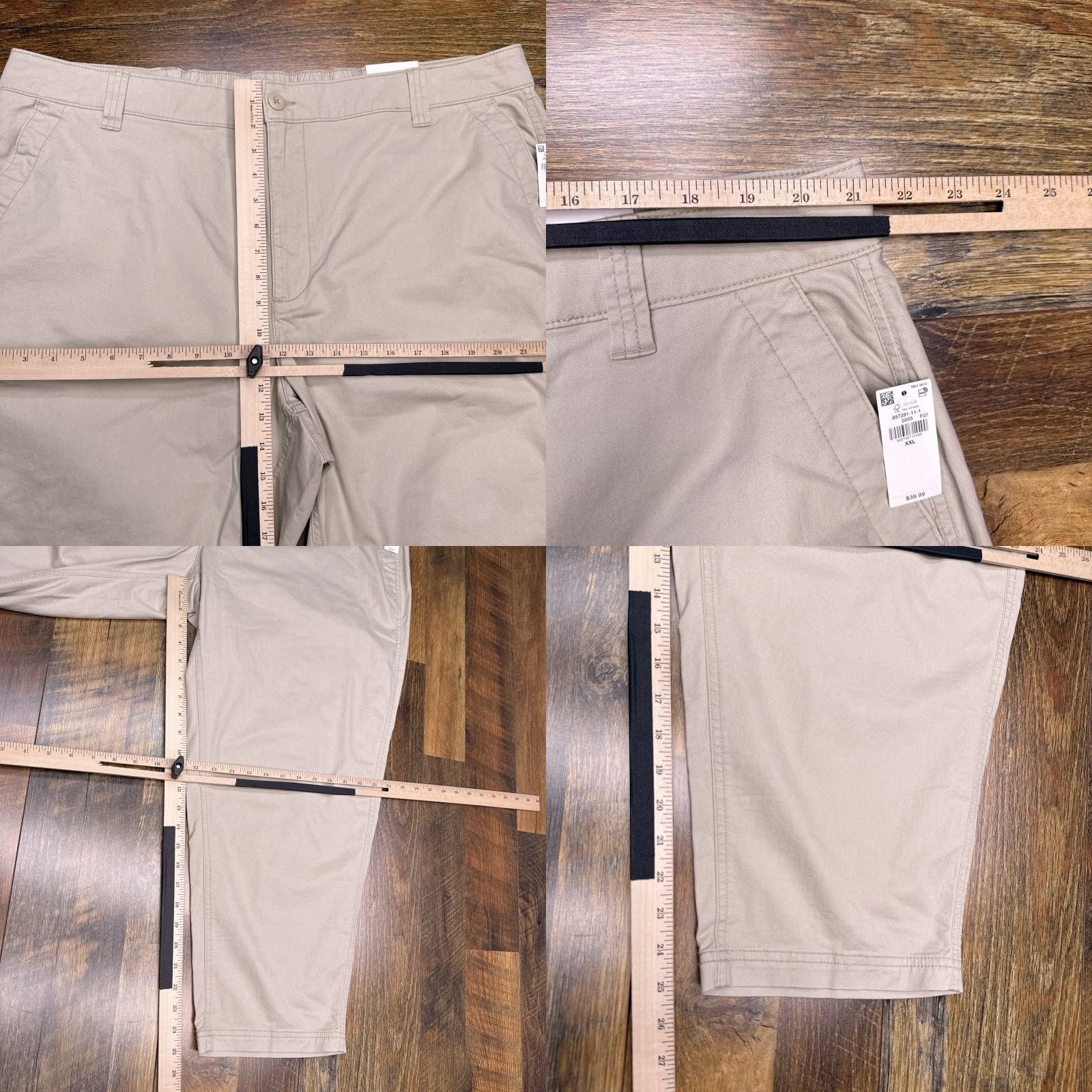 Old Navy Old Navy Chino Pants Womens 2XL High Rise Stretch Tapered Leg Casual Brown Cotton Spandex Knit Logo Vintage: No Size 40" / US 18 - 9 Thumbnail