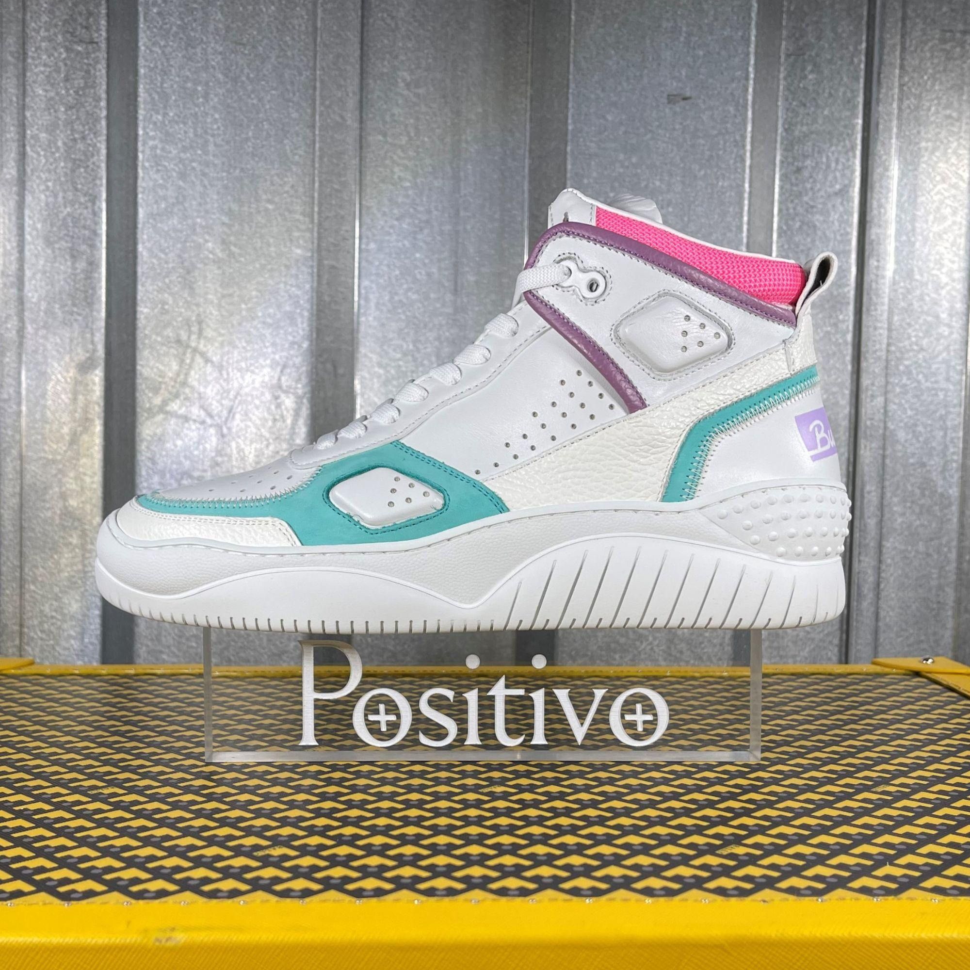 image of Buscemi Basket White Trio High Top Sneakers Us 8 Eu 38, Women's